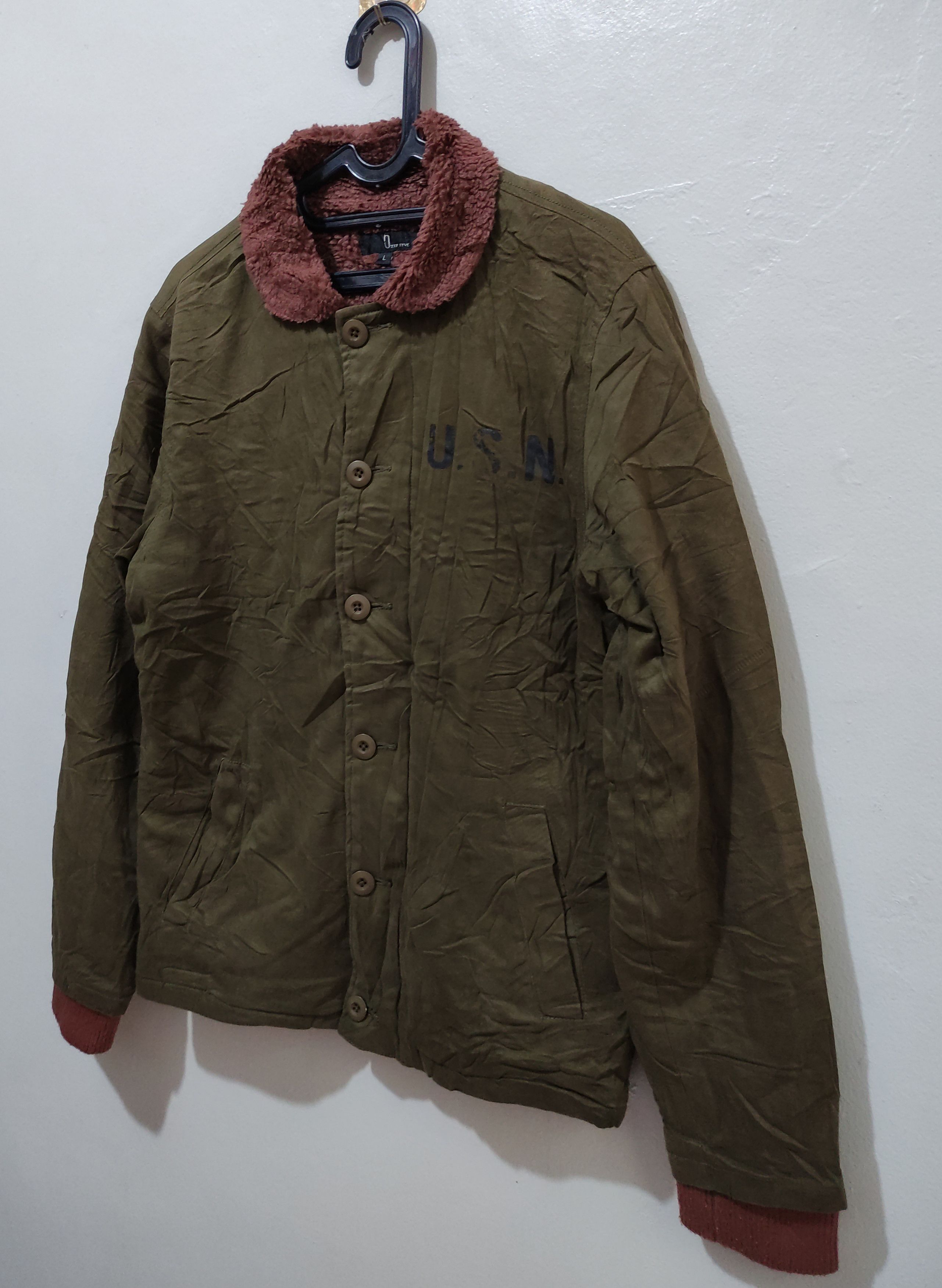 Vintage U.S.N Military Repro By Zip Five Deck Jacket Size US L / EU 52-54 / 3 - 12 Thumbnail