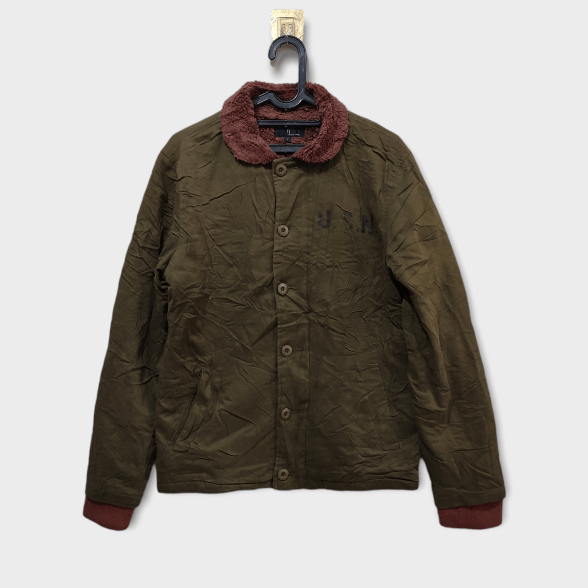 Vintage U.S.N Military Repro By Zip Five Deck Jacket Size US L / EU 52-54 / 3 - 1 Thumbnail