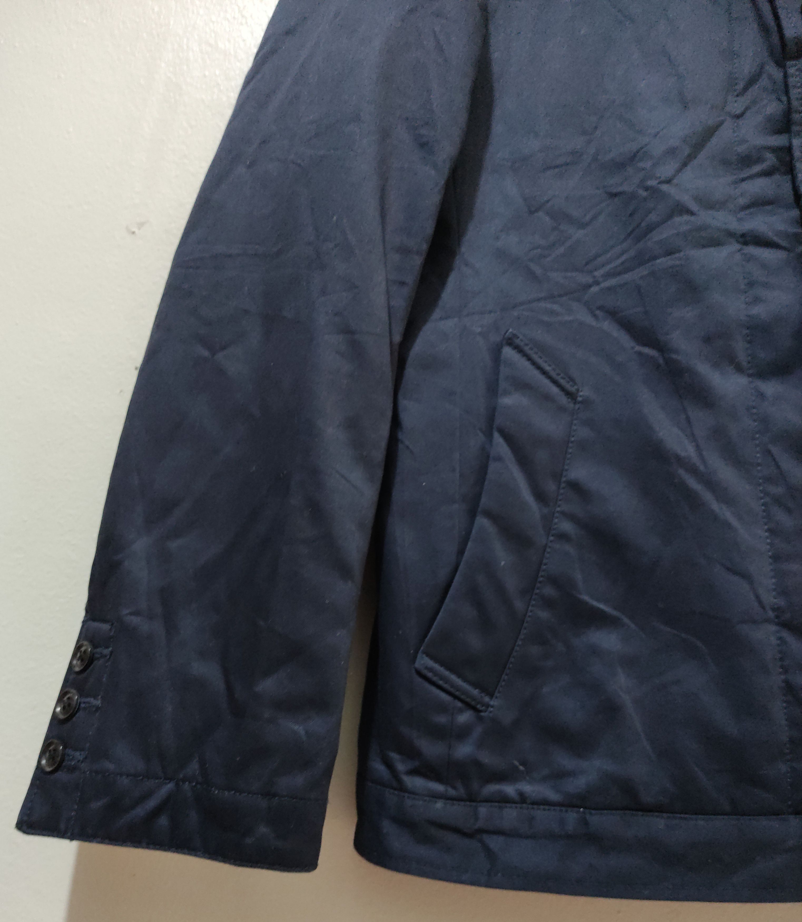 14th Addiction × If Six Was Nine × Japanese Brand Takeo Kikuchi Navy Chino Cloth Shawl Collar Jacket Size US L / EU 52-54 / 3 - 12 Thumbnail