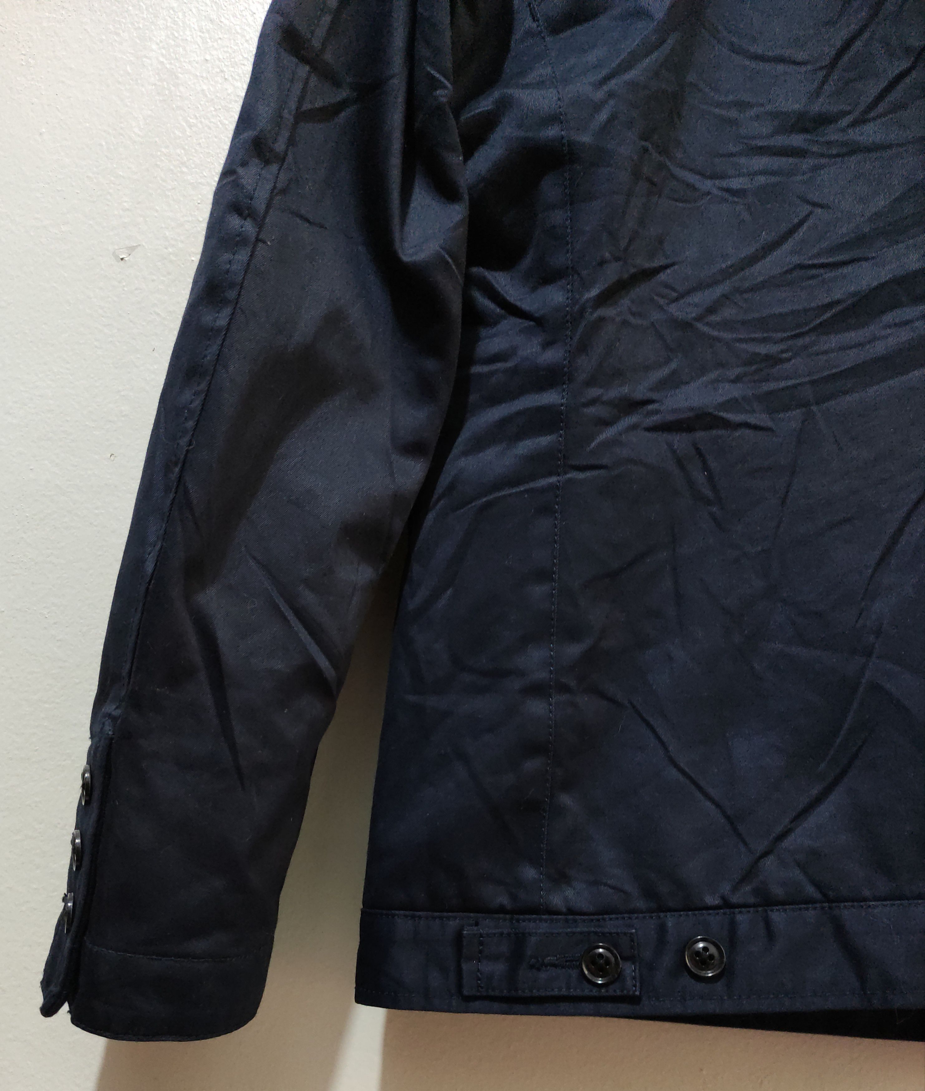 14th Addiction × If Six Was Nine × Japanese Brand Takeo Kikuchi Navy Chino Cloth Shawl Collar Jacket Size US L / EU 52-54 / 3 - 6 Thumbnail
