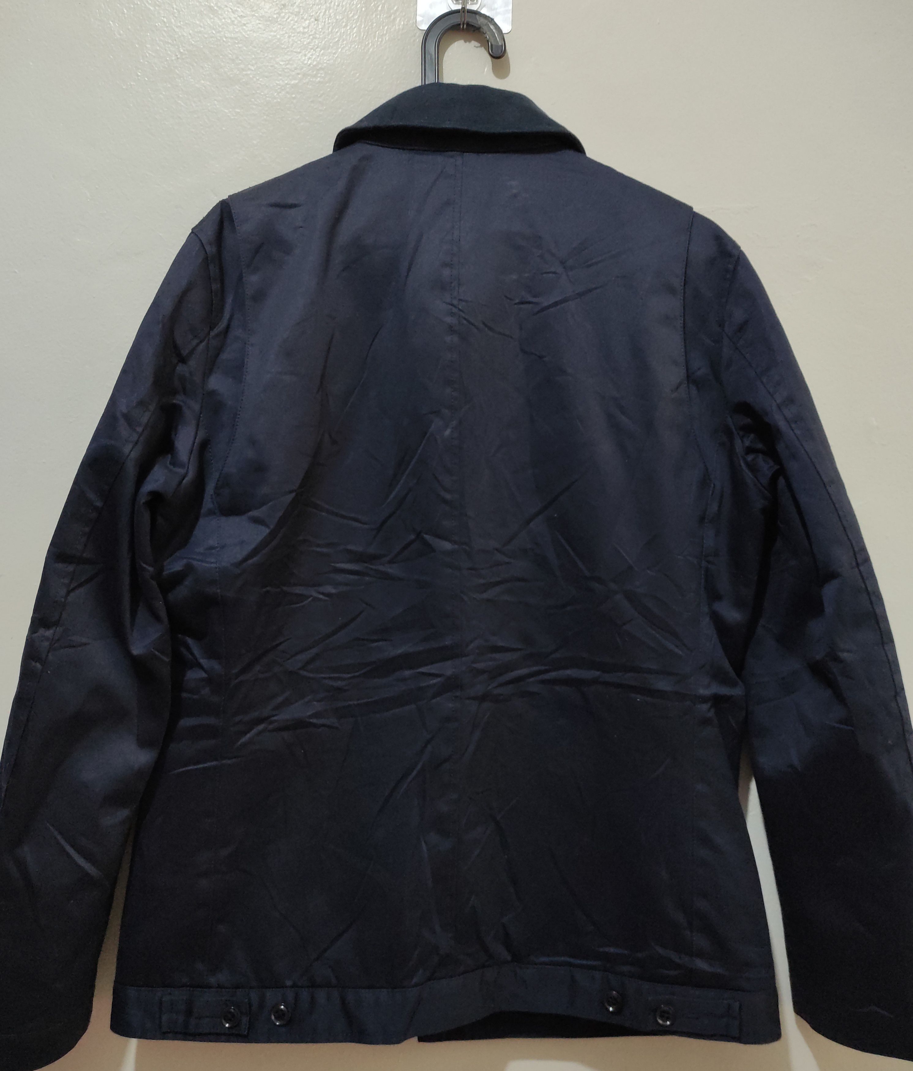 14th Addiction × If Six Was Nine × Japanese Brand Takeo Kikuchi Navy Chino Cloth Shawl Collar Jacket Size US L / EU 52-54 / 3 - 4 Thumbnail