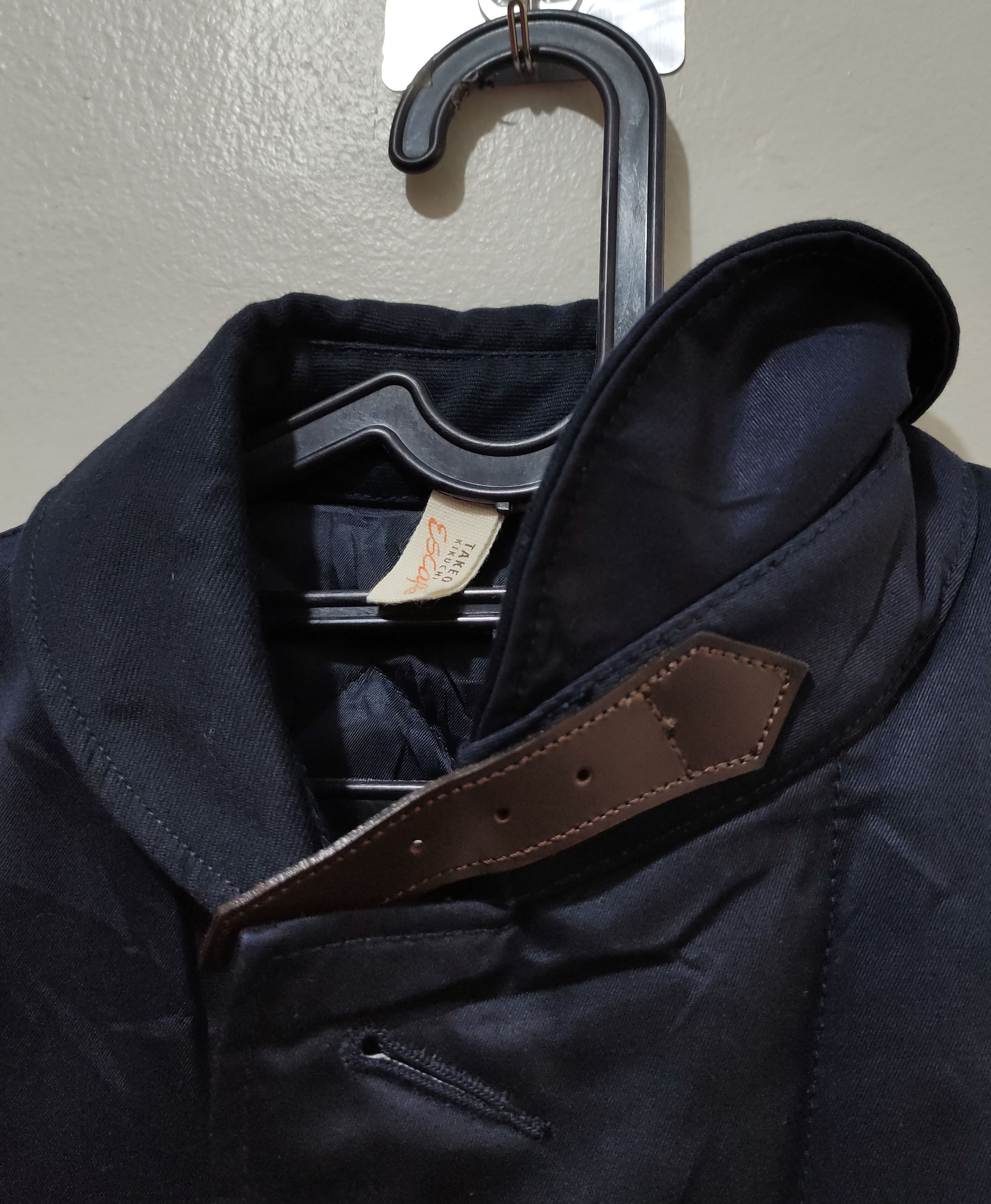 14th Addiction × If Six Was Nine × Japanese Brand Takeo Kikuchi Navy Chino Cloth Shawl Collar Jacket Size US L / EU 52-54 / 3 - 7 Thumbnail