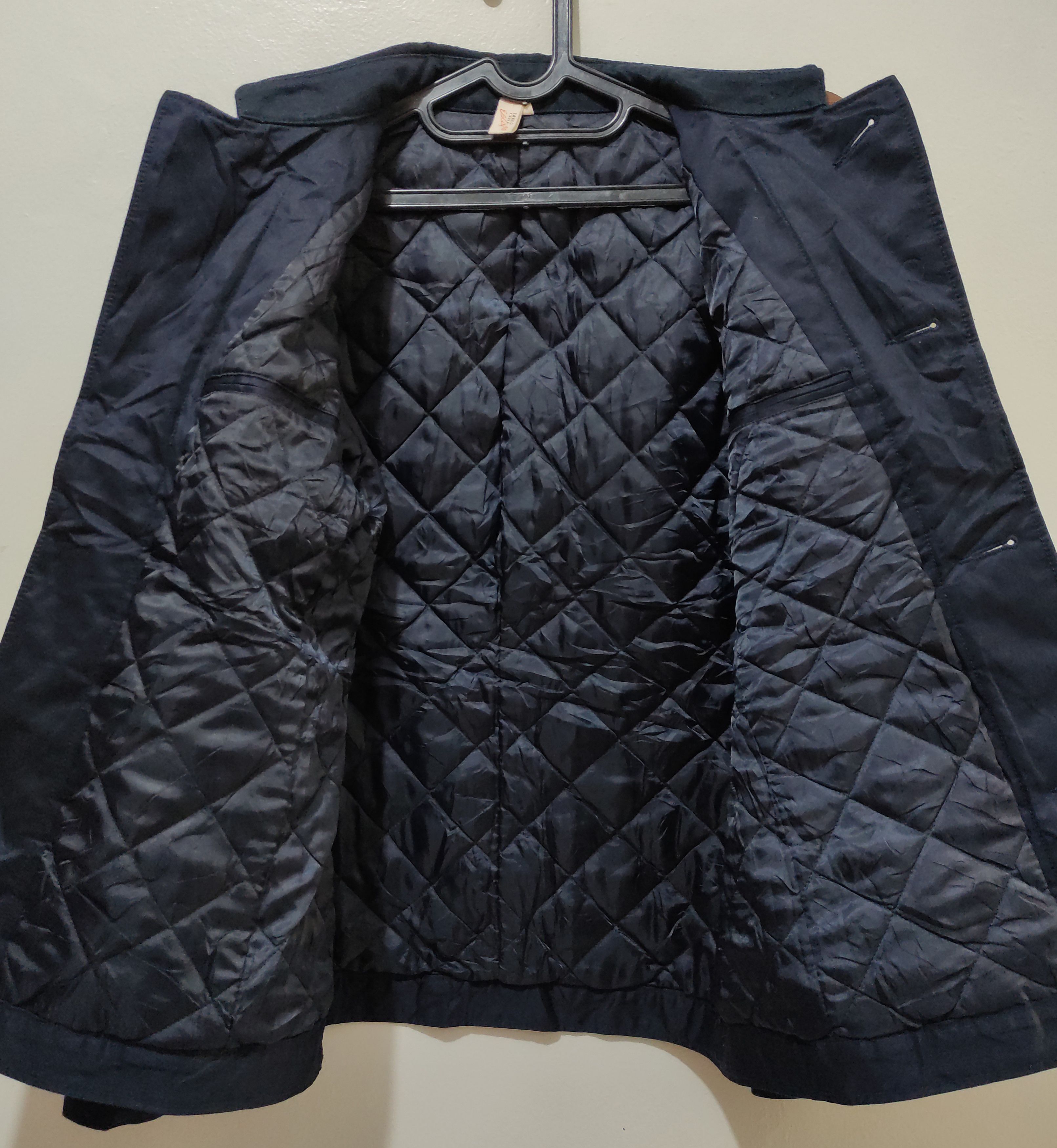 14th Addiction × If Six Was Nine × Japanese Brand Takeo Kikuchi Navy Chino Cloth Shawl Collar Jacket Size US L / EU 52-54 / 3 - 10 Thumbnail