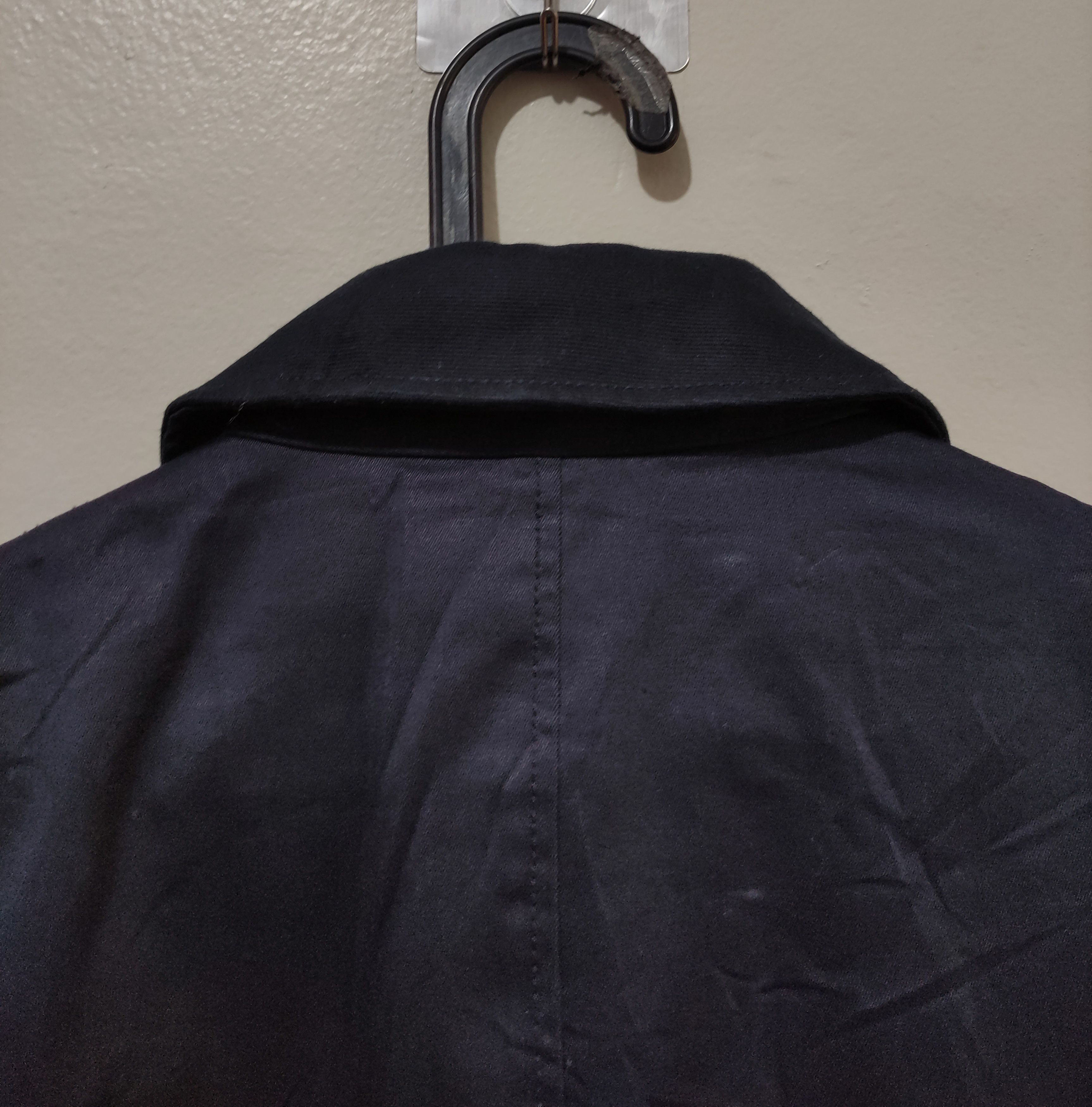 14th Addiction × If Six Was Nine × Japanese Brand Takeo Kikuchi Navy Chino Cloth Shawl Collar Jacket Size US L / EU 52-54 / 3 - 5 Thumbnail