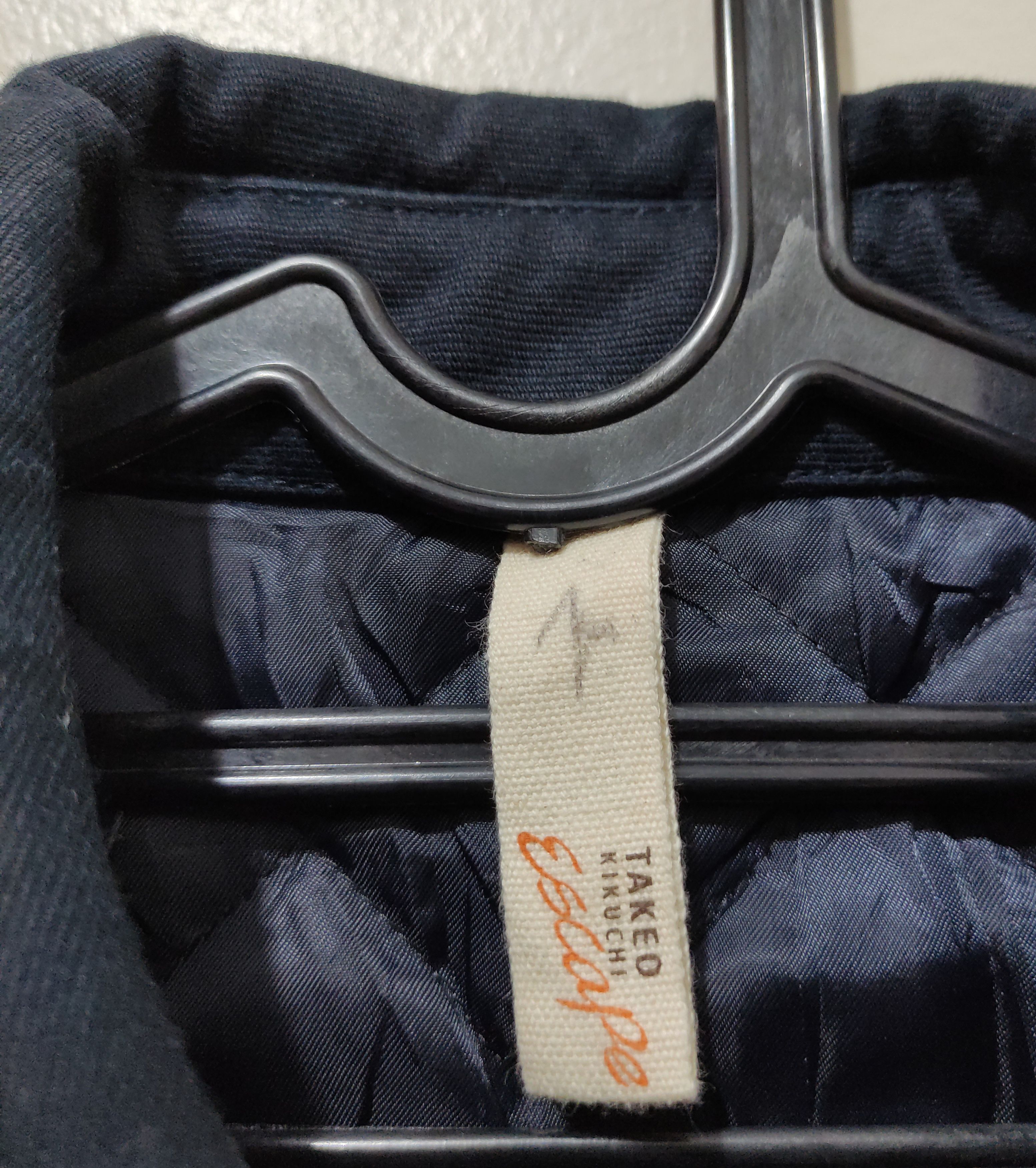 14th Addiction × If Six Was Nine × Japanese Brand Takeo Kikuchi Navy Chino Cloth Shawl Collar Jacket Size US L / EU 52-54 / 3 - 16 Thumbnail