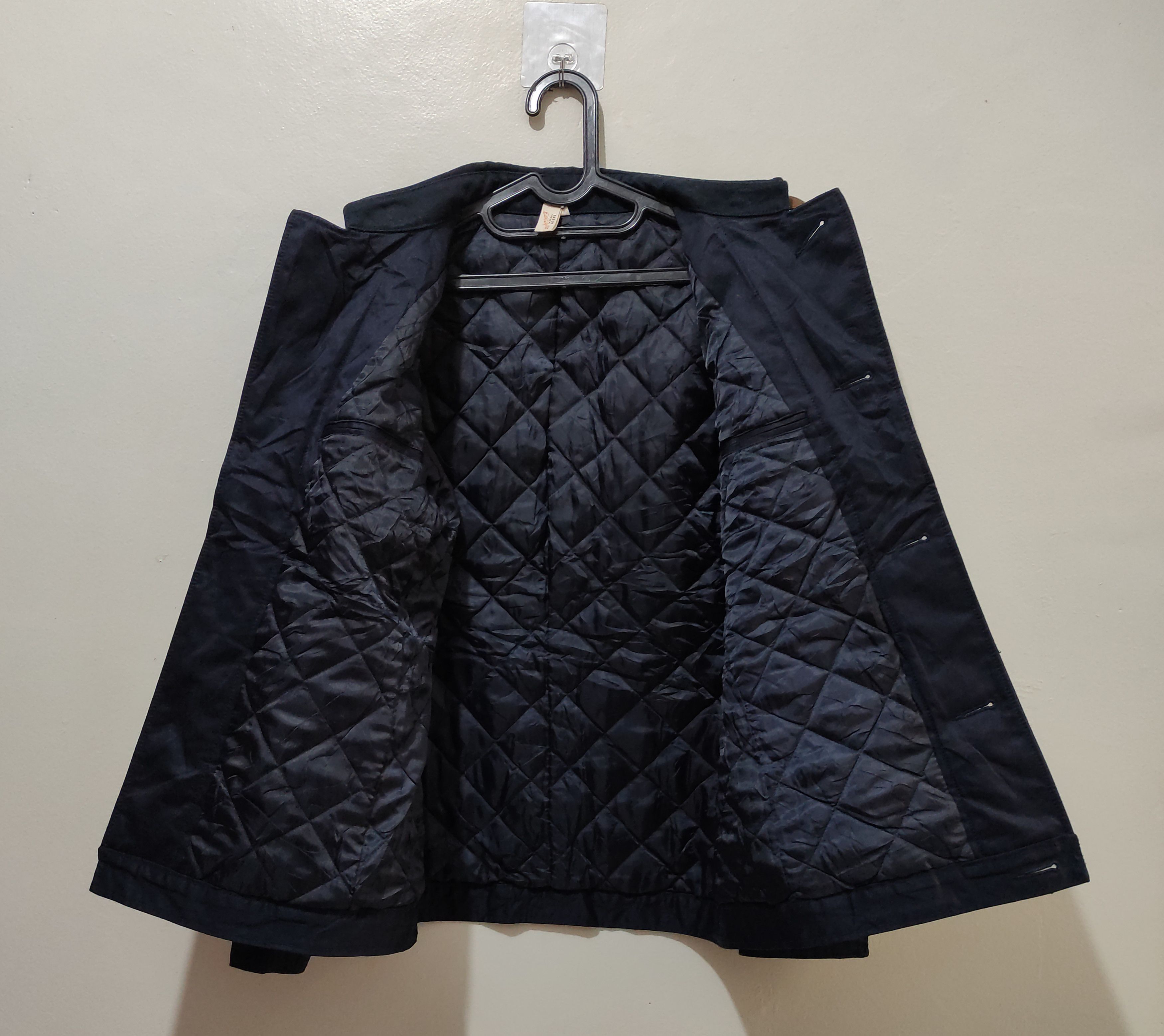 14th Addiction × If Six Was Nine × Japanese Brand Takeo Kikuchi Navy Chino Cloth Shawl Collar Jacket Size US L / EU 52-54 / 3 - 11 Thumbnail