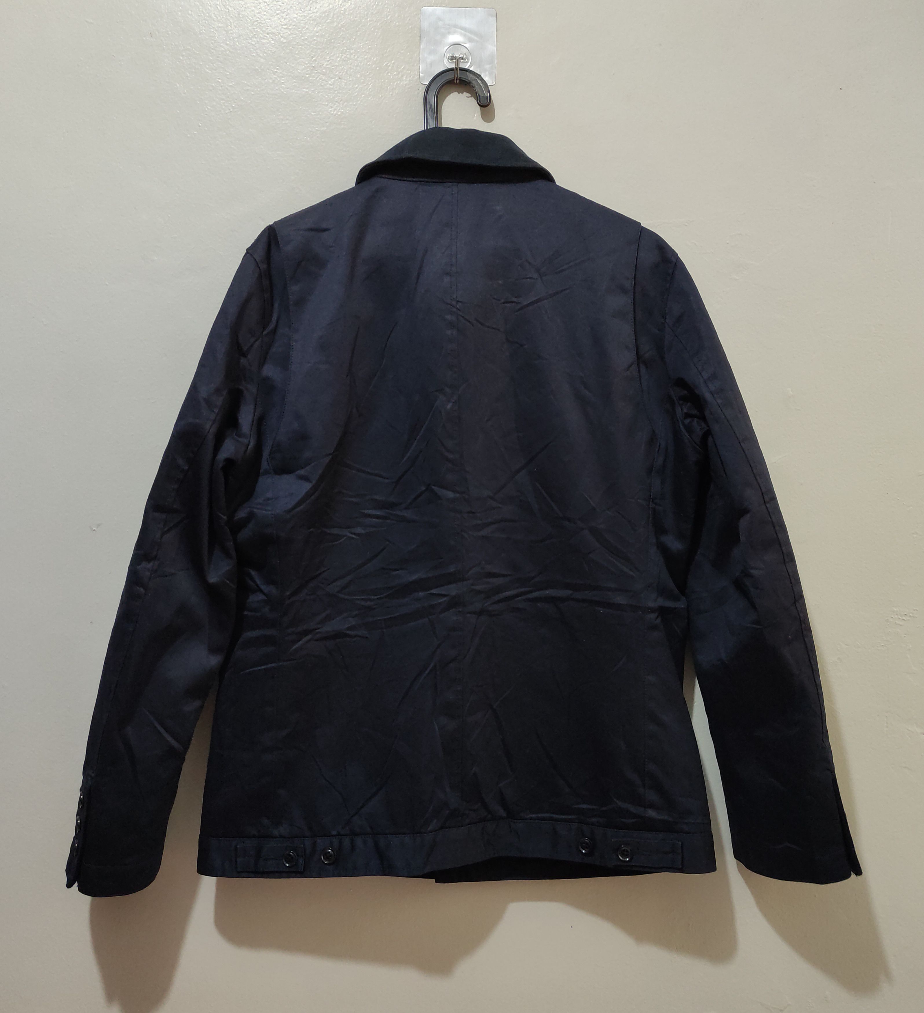 14th Addiction × If Six Was Nine × Japanese Brand Takeo Kikuchi Navy Chino Cloth Shawl Collar Jacket Size US L / EU 52-54 / 3 - 2 Thumbnail