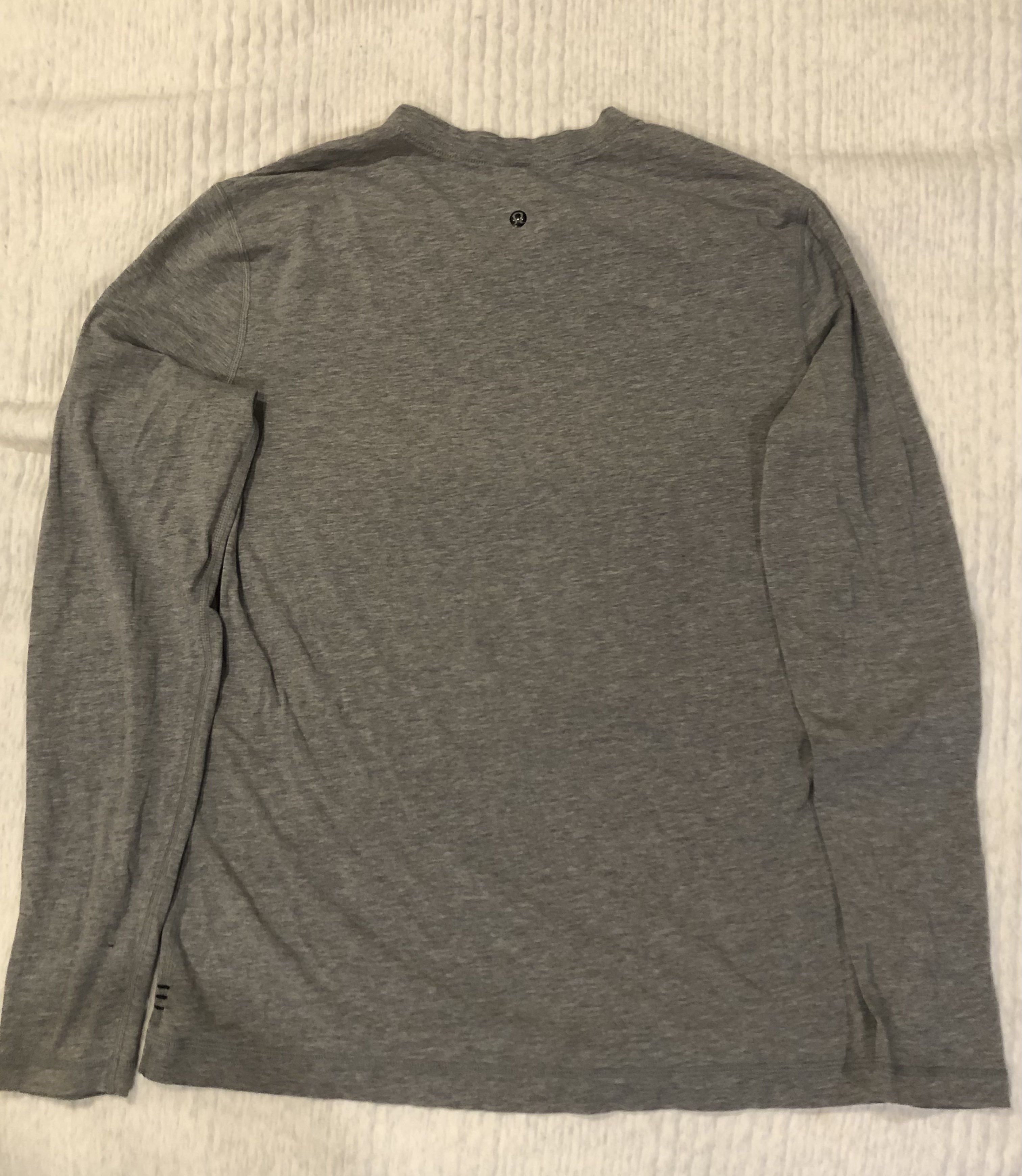 Grey Lululemon Long sleeve Tee Shirt L