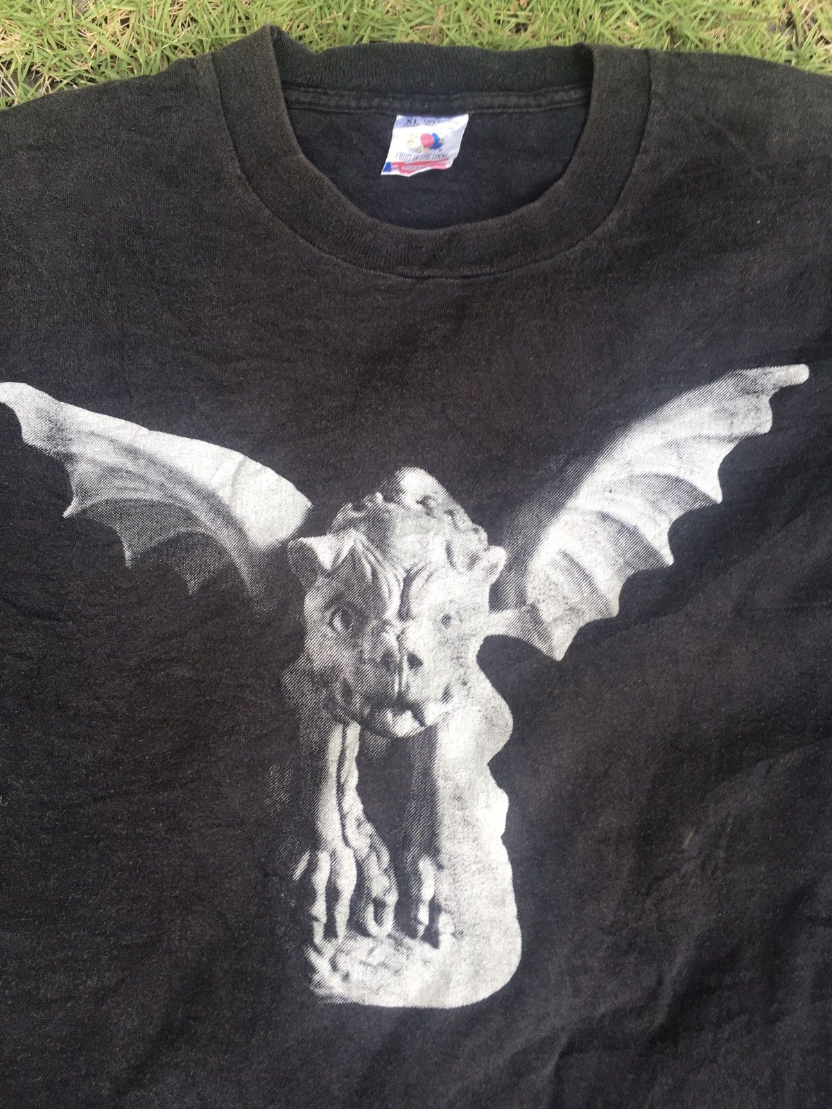 Vintage RARE Vintage Gargoyles sculpture tshirt Size US XL / EU 56 / 4 - 3 Thumbnail
