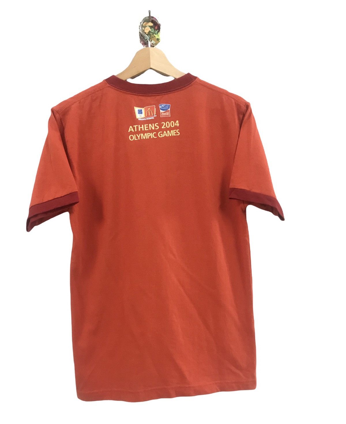 USA Olympics Vtg Olympic Athens Coca Cola & Mcd Ringer Tee Shirt Size US S / EU 44-46 / 1 - 2 Thumbnail