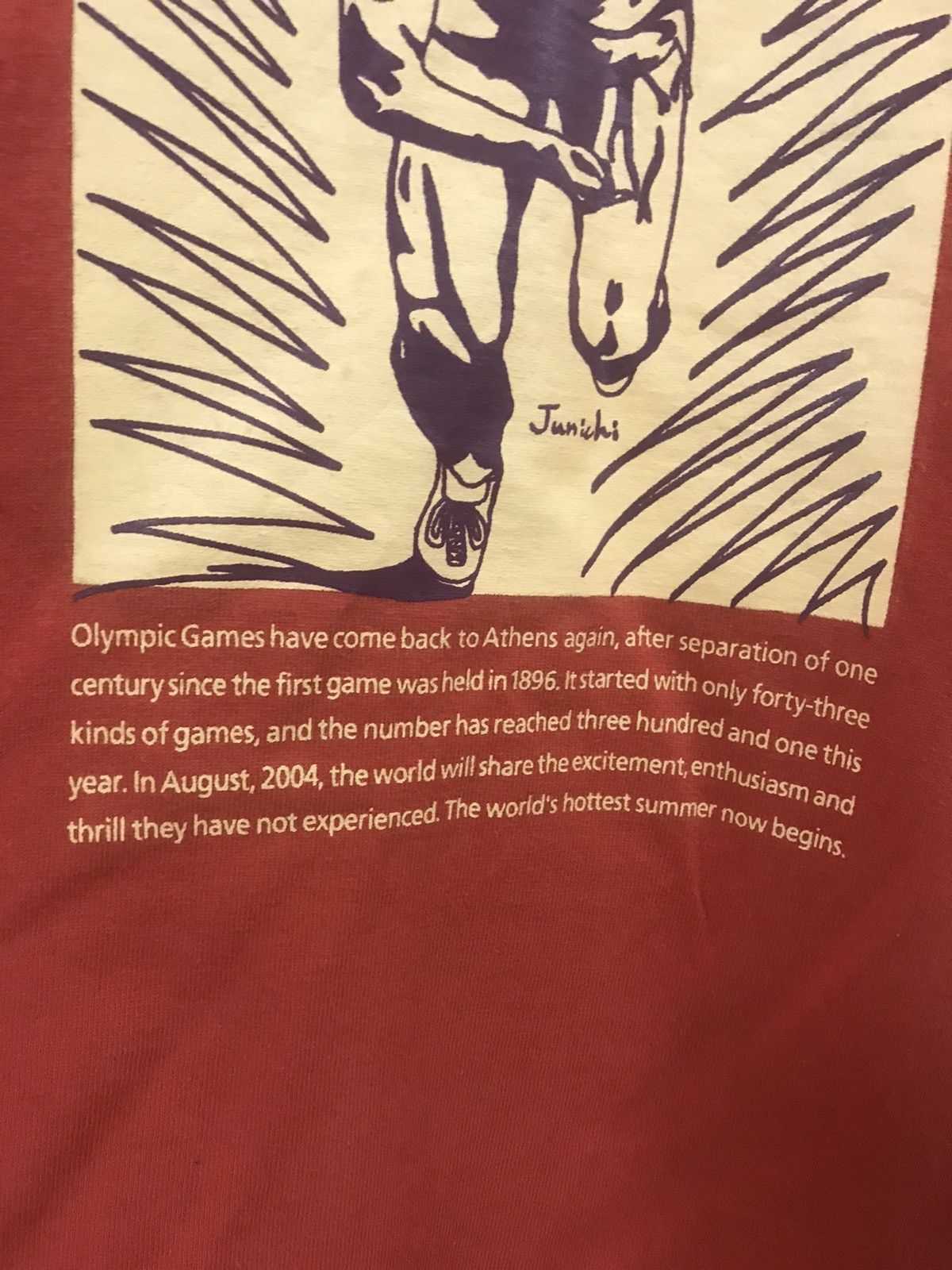 USA Olympics Vtg Olympic Athens Coca Cola & Mcd Ringer Tee Shirt Size US S / EU 44-46 / 1 - 8 Thumbnail