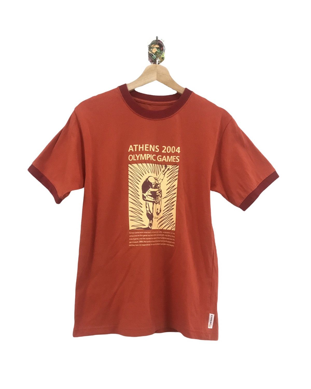 USA Olympics Vtg Olympic Athens Coca Cola & Mcd Ringer Tee Shirt Size US S / EU 44-46 / 1 - 1 Thumbnail