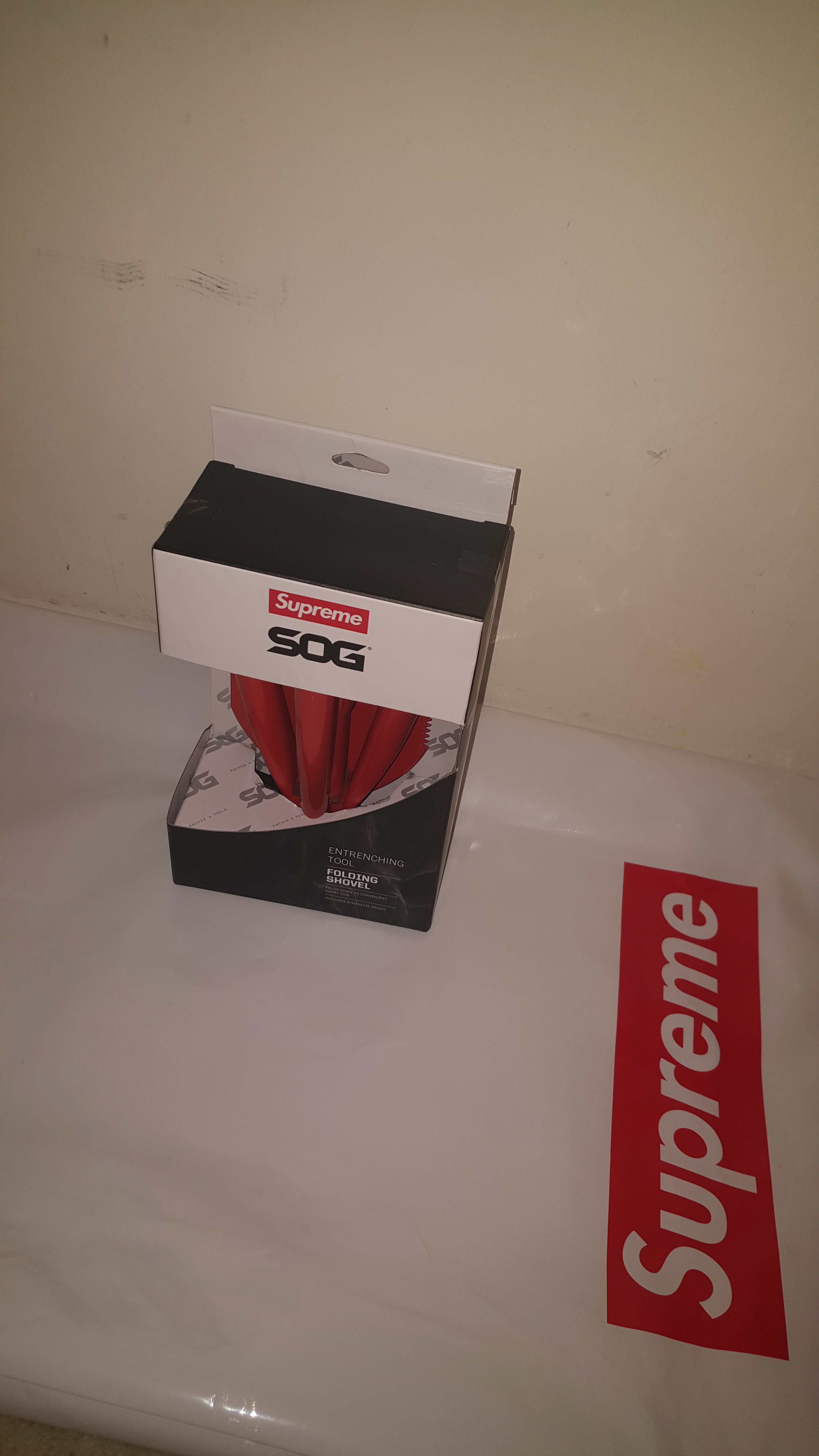 Supreme Supreme X SOG collapsible shovel | Grailed