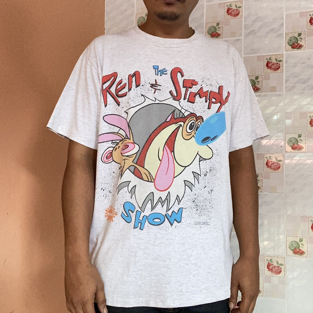 Cartoon Network × Vintage Vintage 1991 Ren And Stimpy Size US XL / EU 56 / 4 - 1 Thumbnail