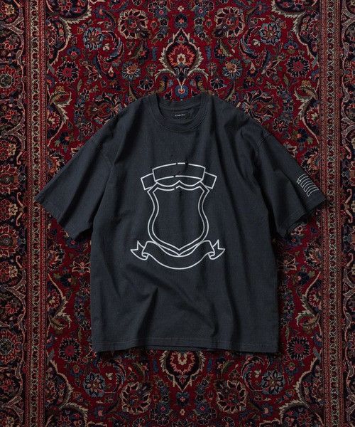 Number (N)ine Shield Crest T-Shirt — Dark Gray Size XL