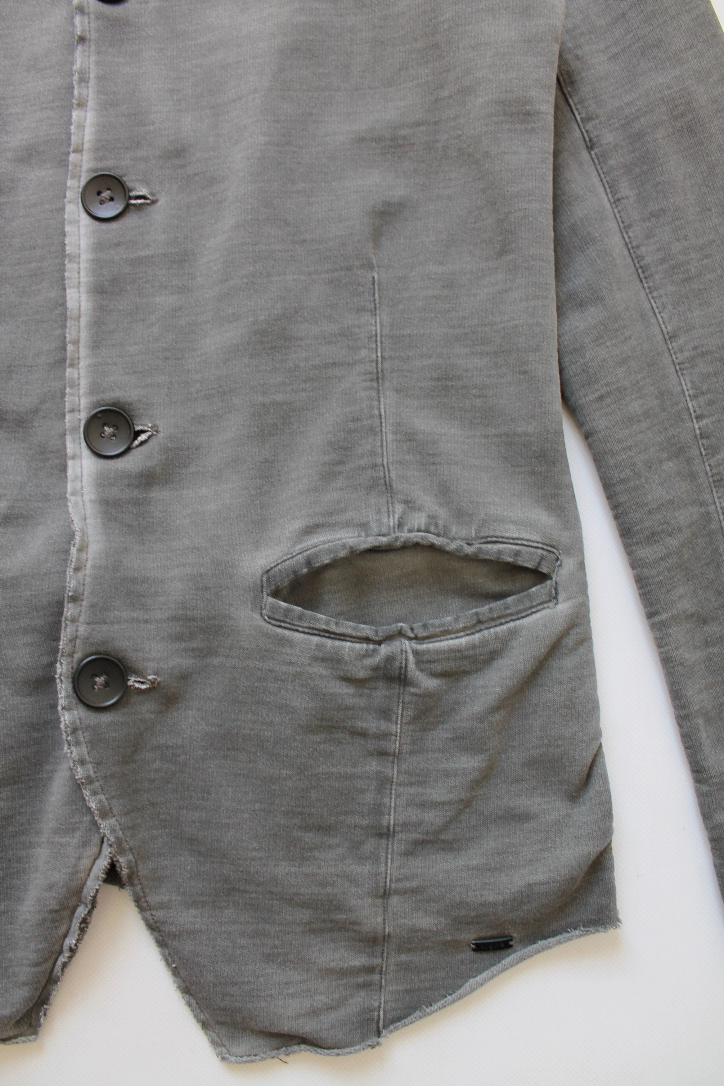 tigha Tigha cotton light jacket Faded gray long Size US S / EU 44-46 / 1 - 14 Thumbnail