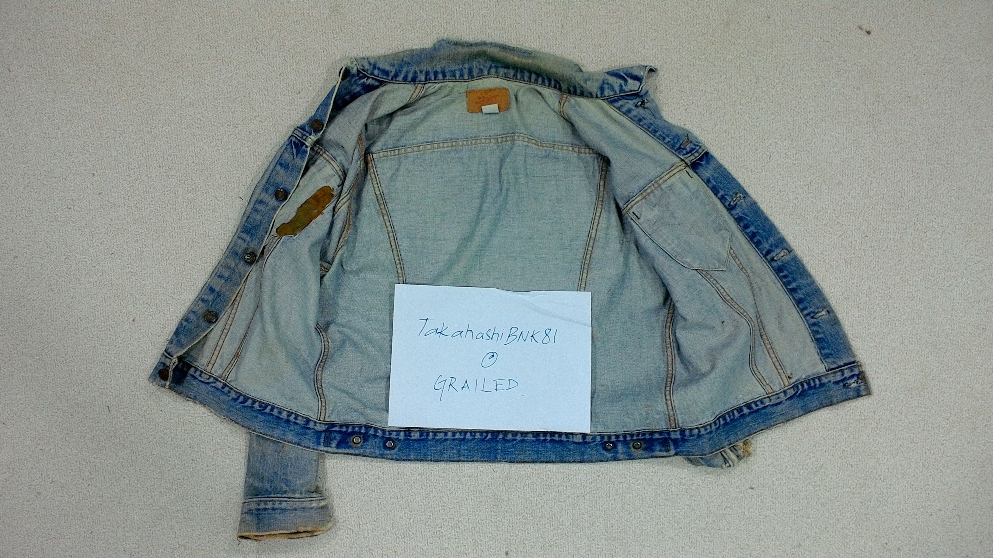 Japanese Brand Vintage Levi's Made in usa Distressed Denim Jacket Size US M / EU 48-50 / 2 - 9 Thumbnail