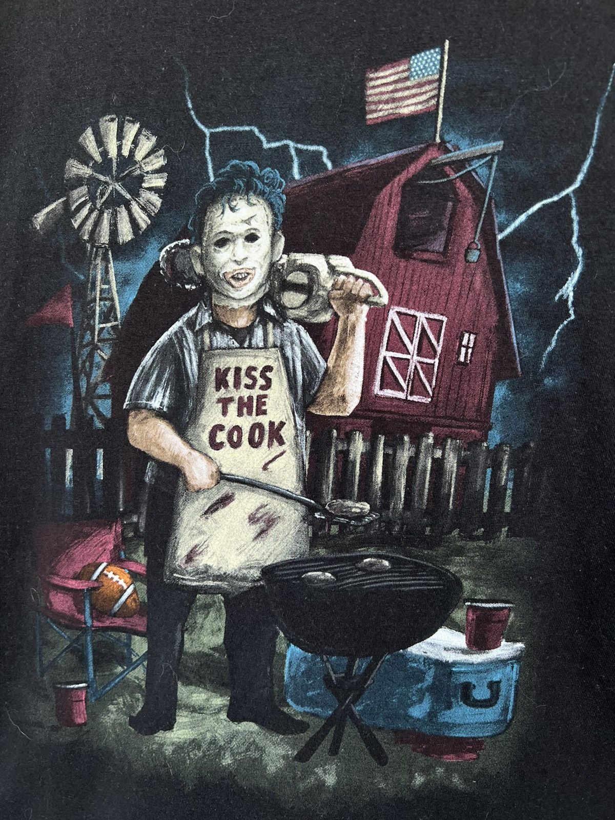 Expert Horror Vintage Movie The Texas Chainsaw Massacre Size US M / EU 48-50 / 2 - 5 Thumbnail