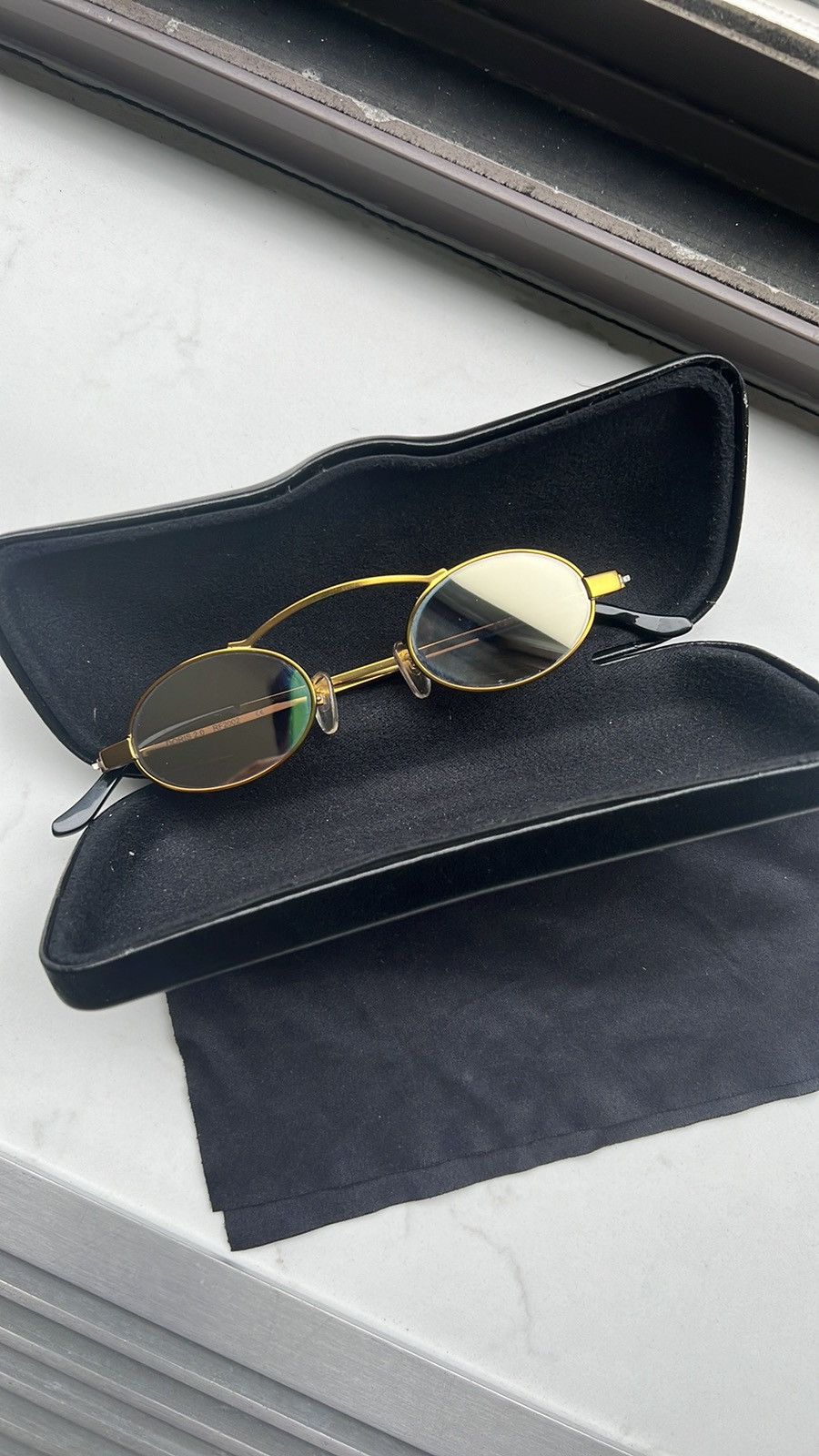 Rare sunglasses ? by Robert and Fraud ROBERI AND FRAUD White Frances Sunglasses – L main image 3