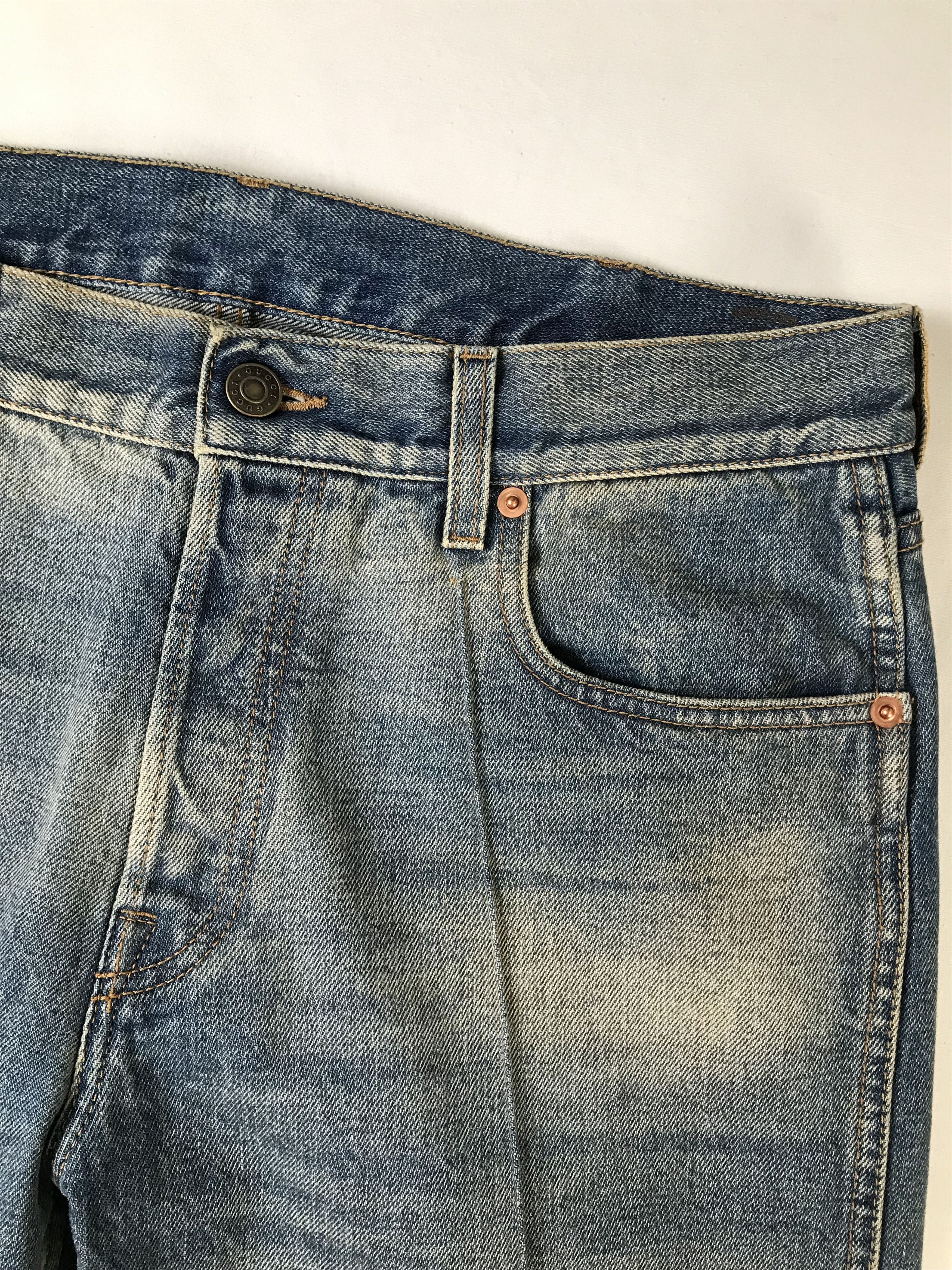 Gucci Gucci Classic Acid Wash Blue Jeans Size US 34 / EU 50 - 7 Thumbnail