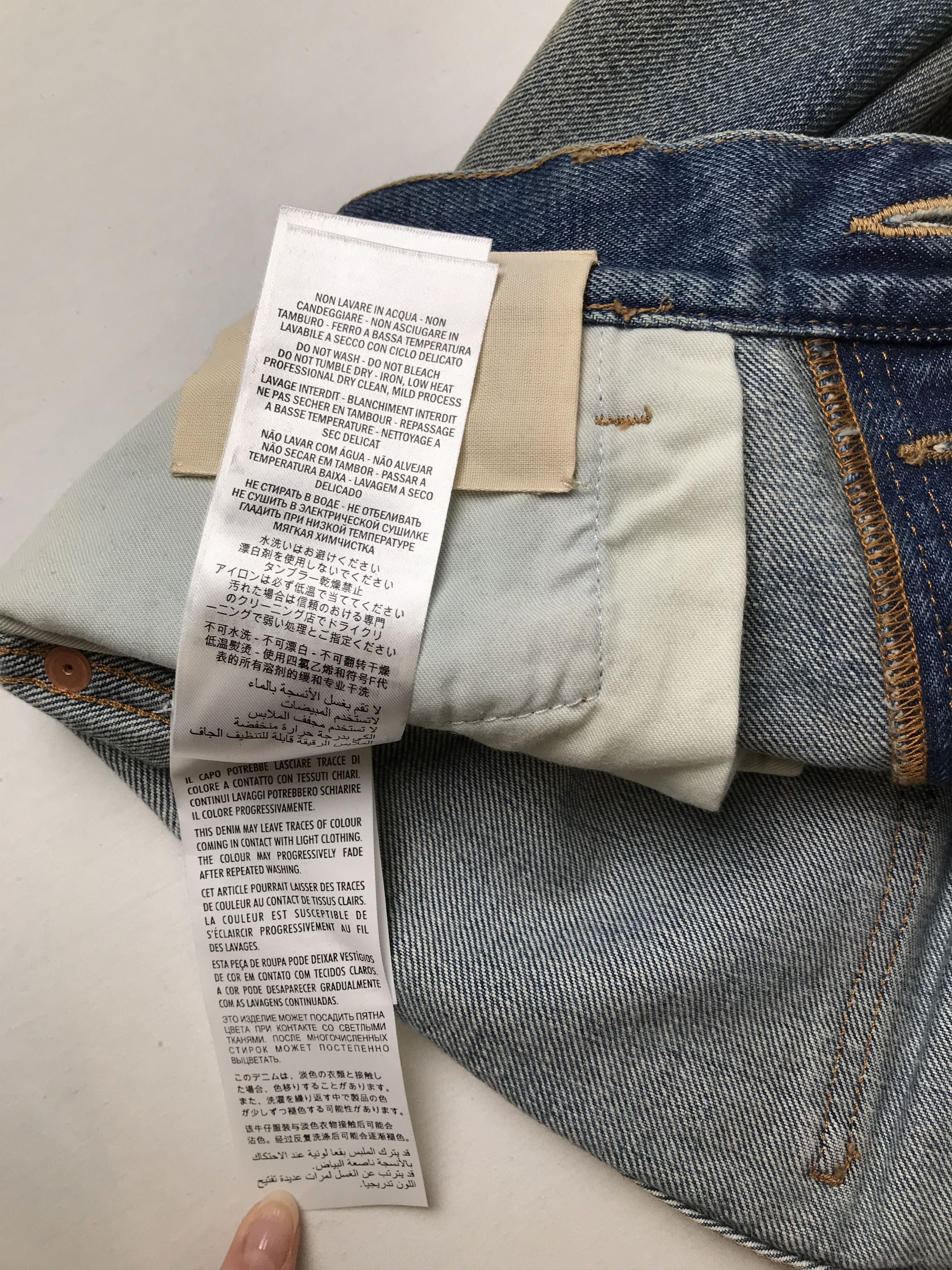 Gucci Gucci Classic Acid Wash Blue Jeans Size US 34 / EU 50 - 12 Thumbnail