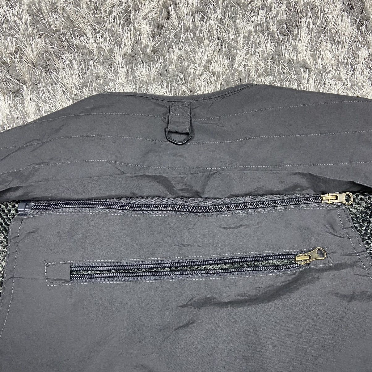 Japanese Brand ARCHIVE BAGGY PUFF MULTIPOCKET UTILITY BONDAGE VEST - № 2076 Size US XXL / EU 58 / 5 - 9 Thumbnail