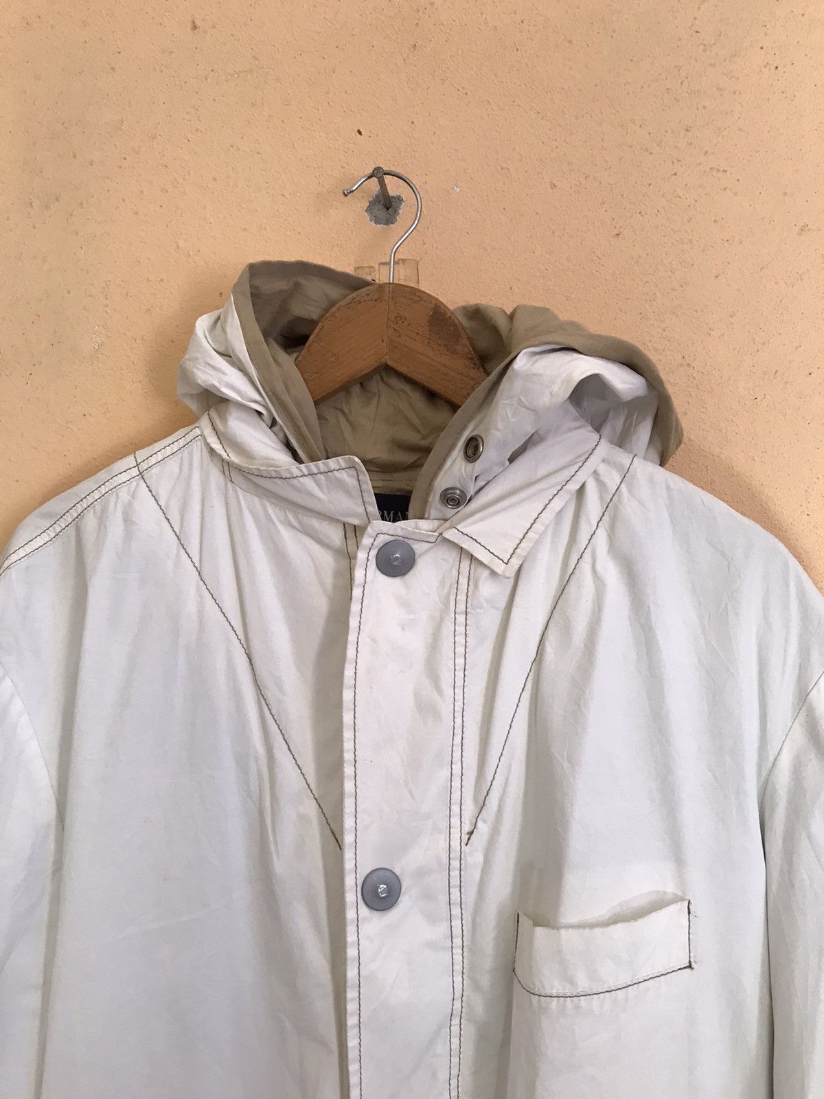 Armani VINTAGE ARMANI JEANS PARKA JACKET Size US L / EU 52-54 / 3 - 5 Thumbnail