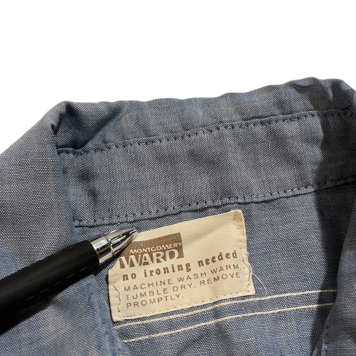 Sears × Vintage 60s Selvedge Chambray Montgomery Ward Work Shirt Size US M / EU 48-50 / 2 - 4 Thumbnail