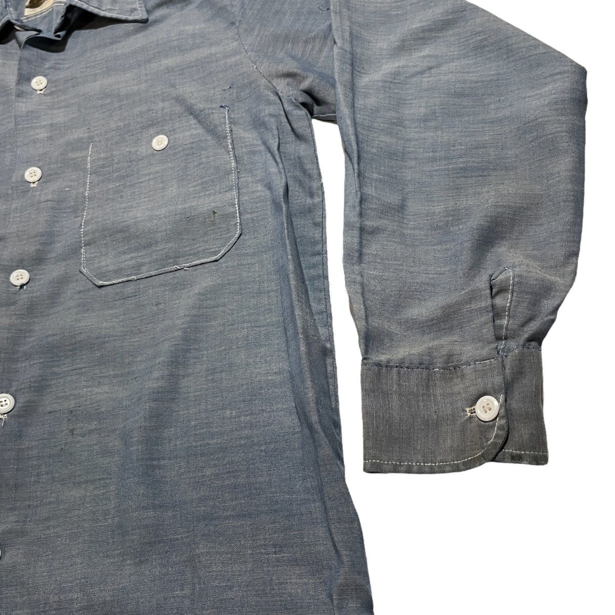 Sears × Vintage 60s Selvedge Chambray Montgomery Ward Work Shirt Size US M / EU 48-50 / 2 - 3 Thumbnail