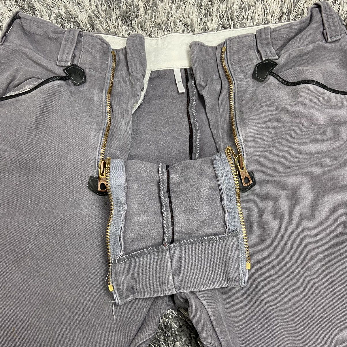Vintage 1970s DOUBLE ZIPPER RARE ARCHIVE FADED WORK PANTS - 3201 Size US 34 / EU 50 - 3 Thumbnail