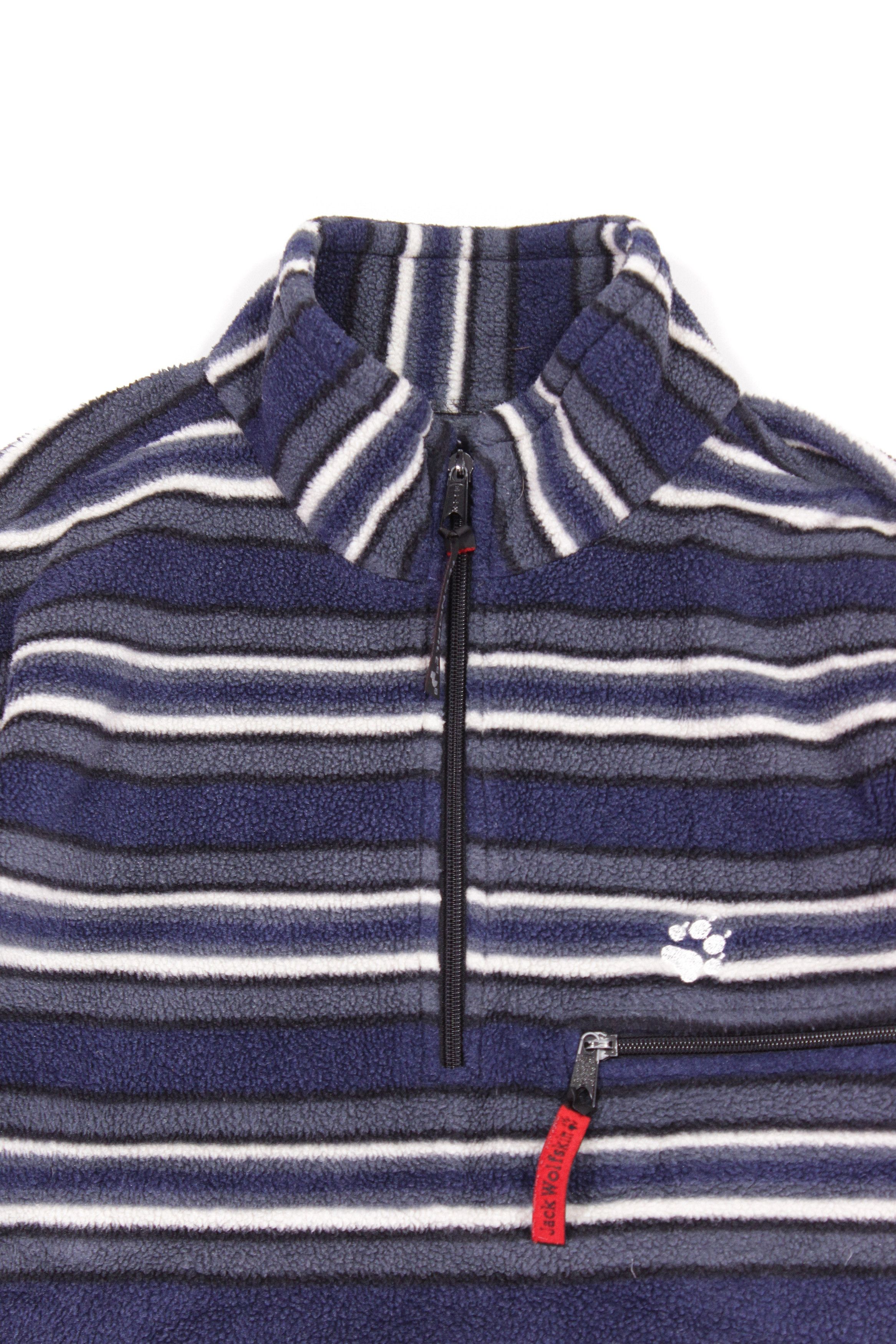 Jack Wolfskin 90S Logo Striped Zip Fleece Vintage Size US S / EU 44-46 / 1 - 3 Thumbnail