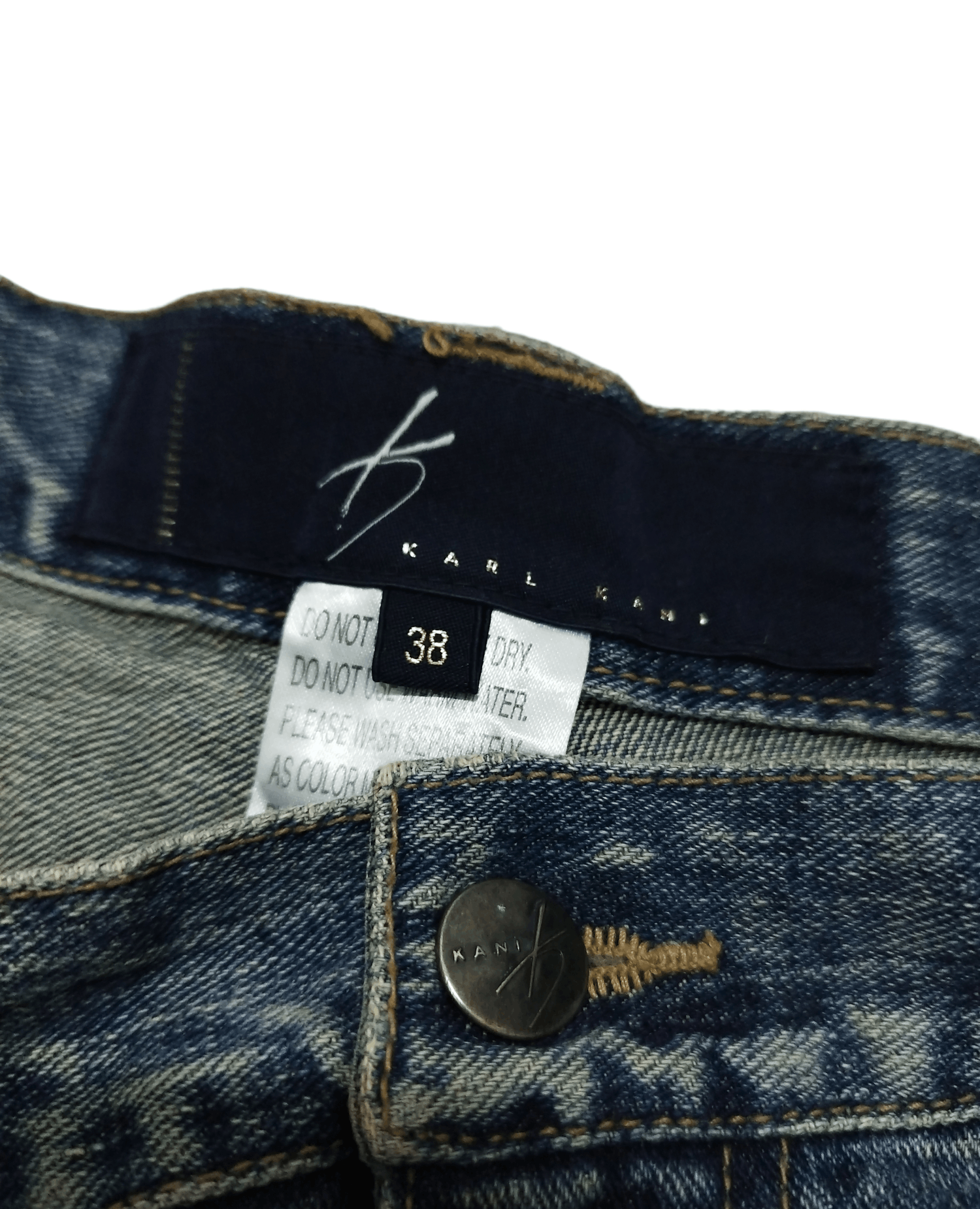 Karl Kani Vintage Karl Kani Distressed Boro Denim Jeans Size US 38 / EU 54 - 14 Thumbnail