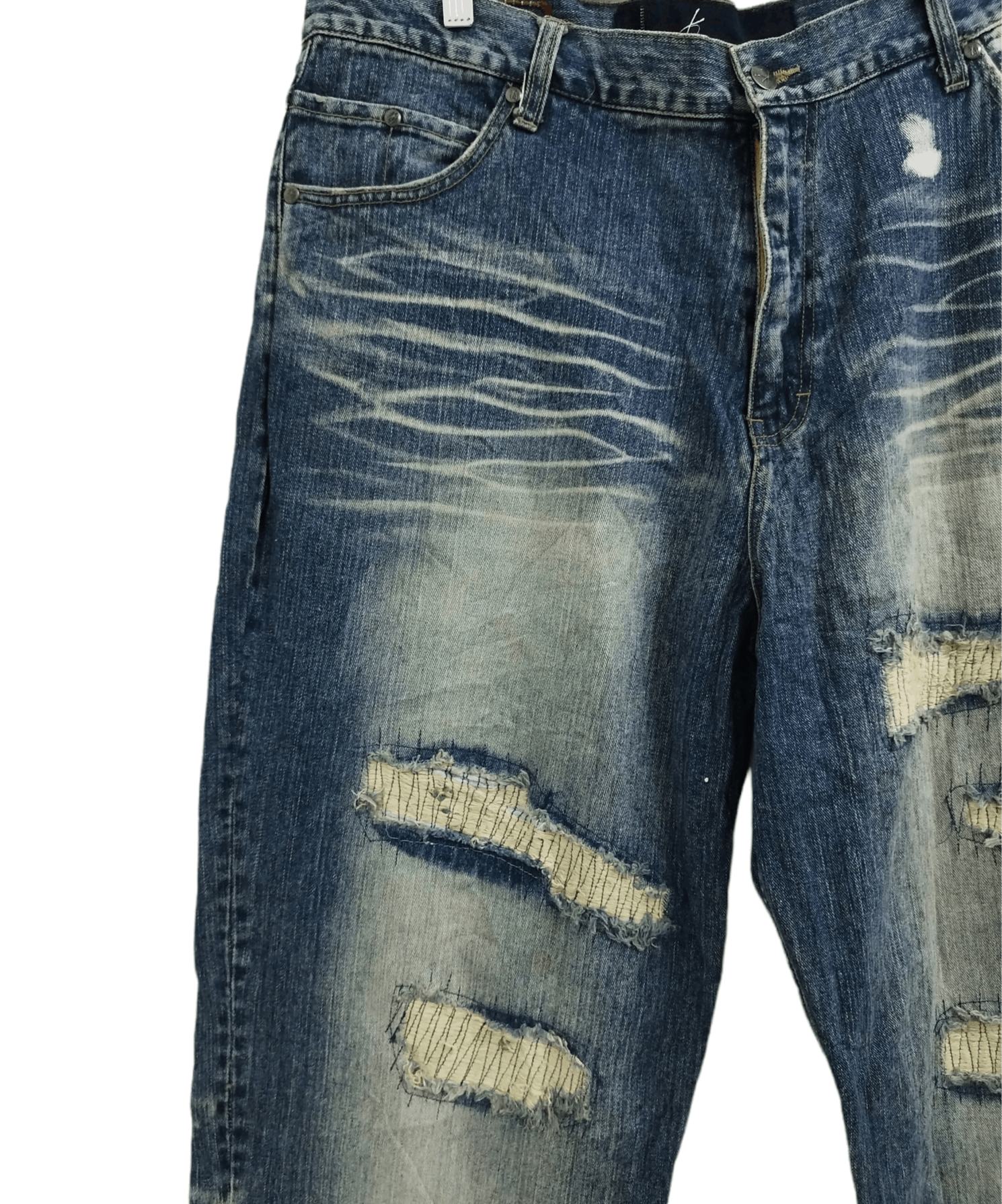 Karl Kani Vintage Karl Kani Distressed Boro Denim Jeans Size US 38 / EU 54 - 6 Thumbnail