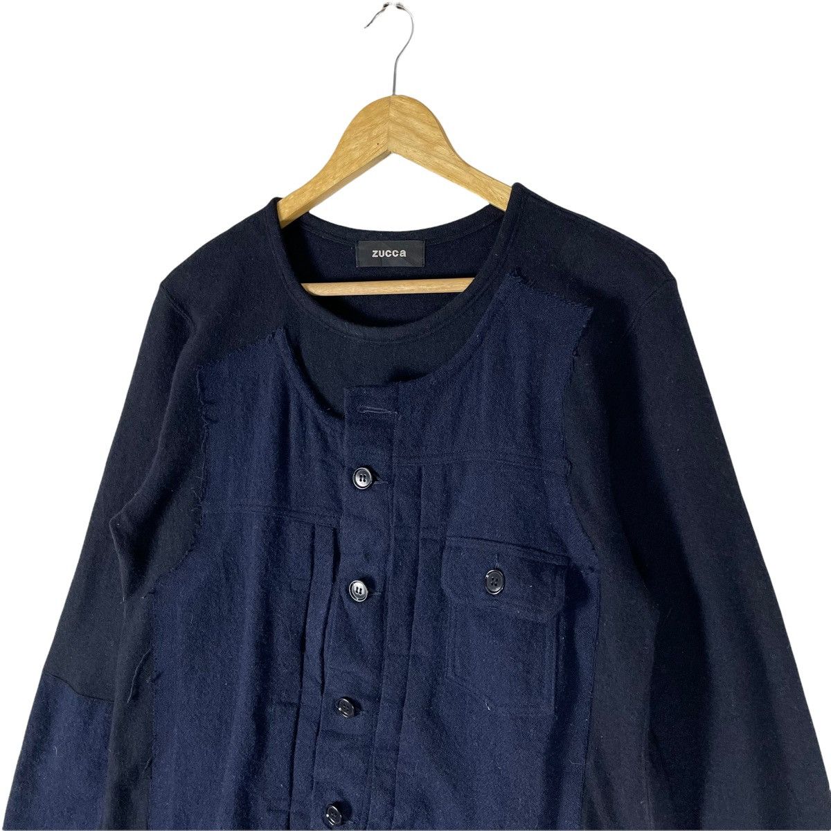 CABANE de ZUCCa × Indigo × Issey Miyake ❄️ZUCCA PATCHWORK LONGSLEEVE Size M / US 6-8 / IT 42-44 - 4 Thumbnail