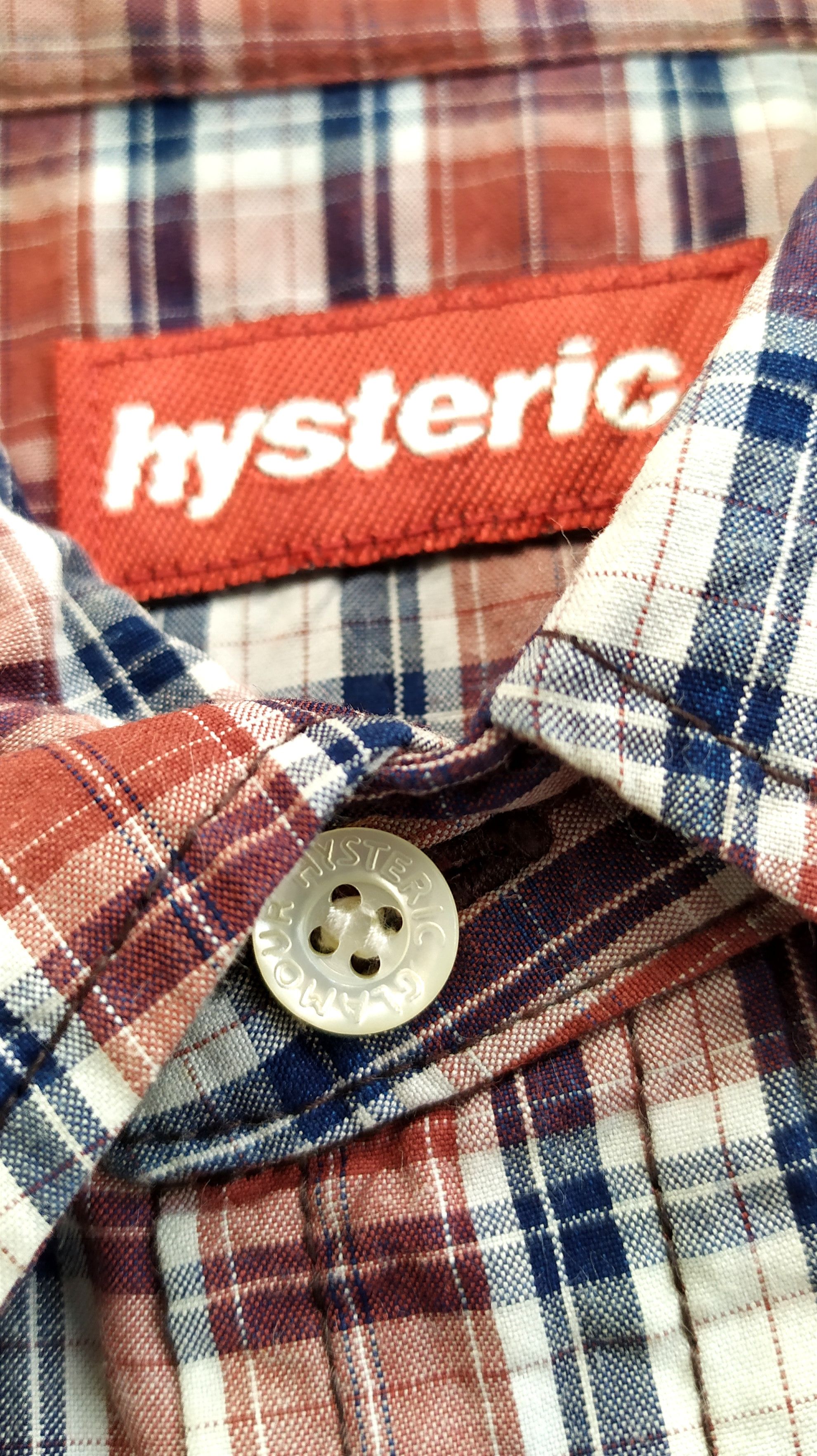 Hysteric Glamour Vintage HYSTERIC GLAMOUR wmen plaid shirt M Size M / US 6-8 / IT 42-44 - 10 Thumbnail