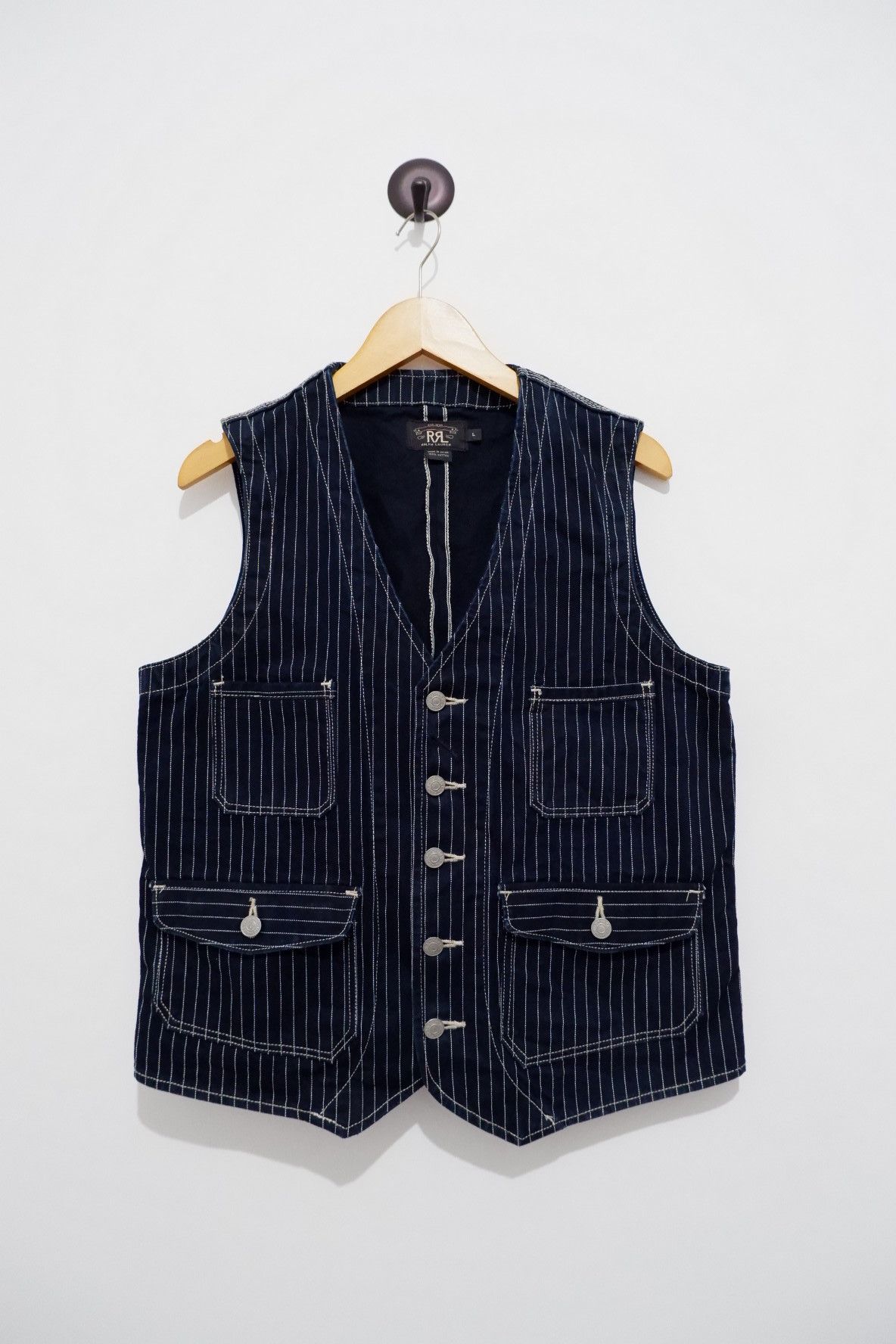 RRL Raynolds Vest Wabash L - トップス