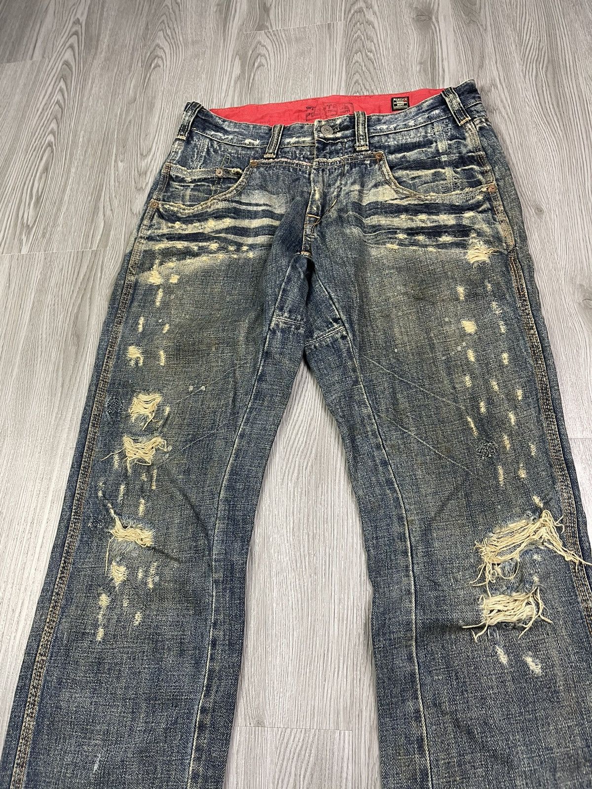 Japanese Brand BARTUCK Japan Workwear distressed denim Size US 32 / EU 48 - 9 Thumbnail