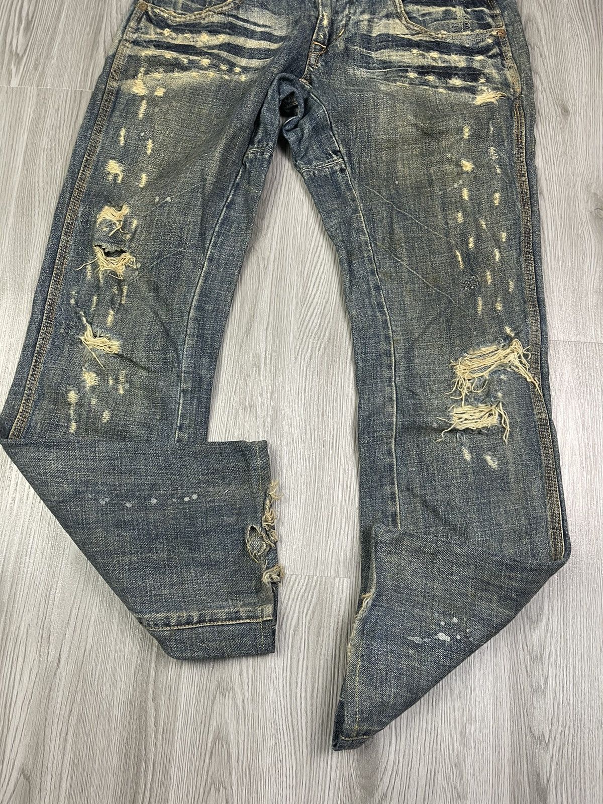 Japanese Brand BARTUCK Japan Workwear distressed denim Size US 32 / EU 48 - 15 Thumbnail