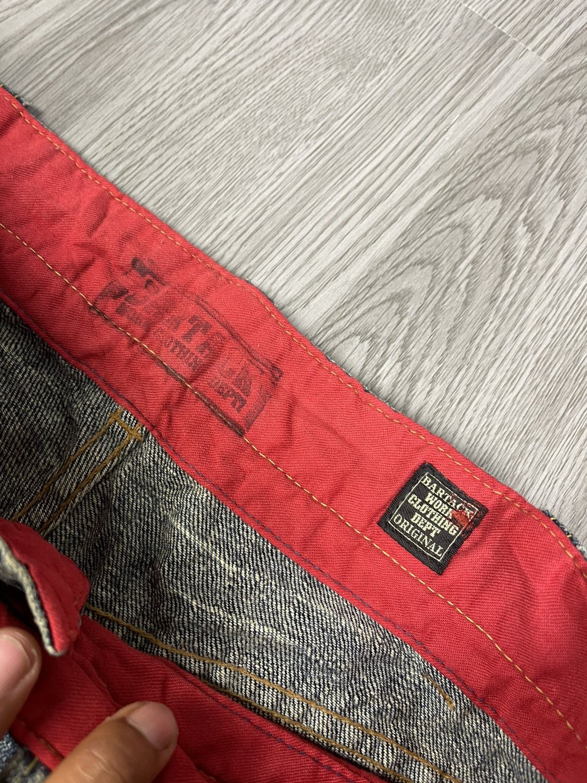 Japanese Brand BARTUCK Japan Workwear distressed denim Size US 32 / EU 48 - 6 Thumbnail