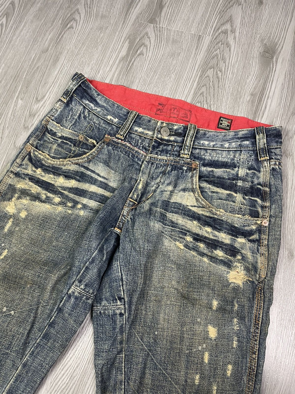 Japanese Brand BARTUCK Japan Workwear distressed denim Size US 32 / EU 48 - 8 Thumbnail