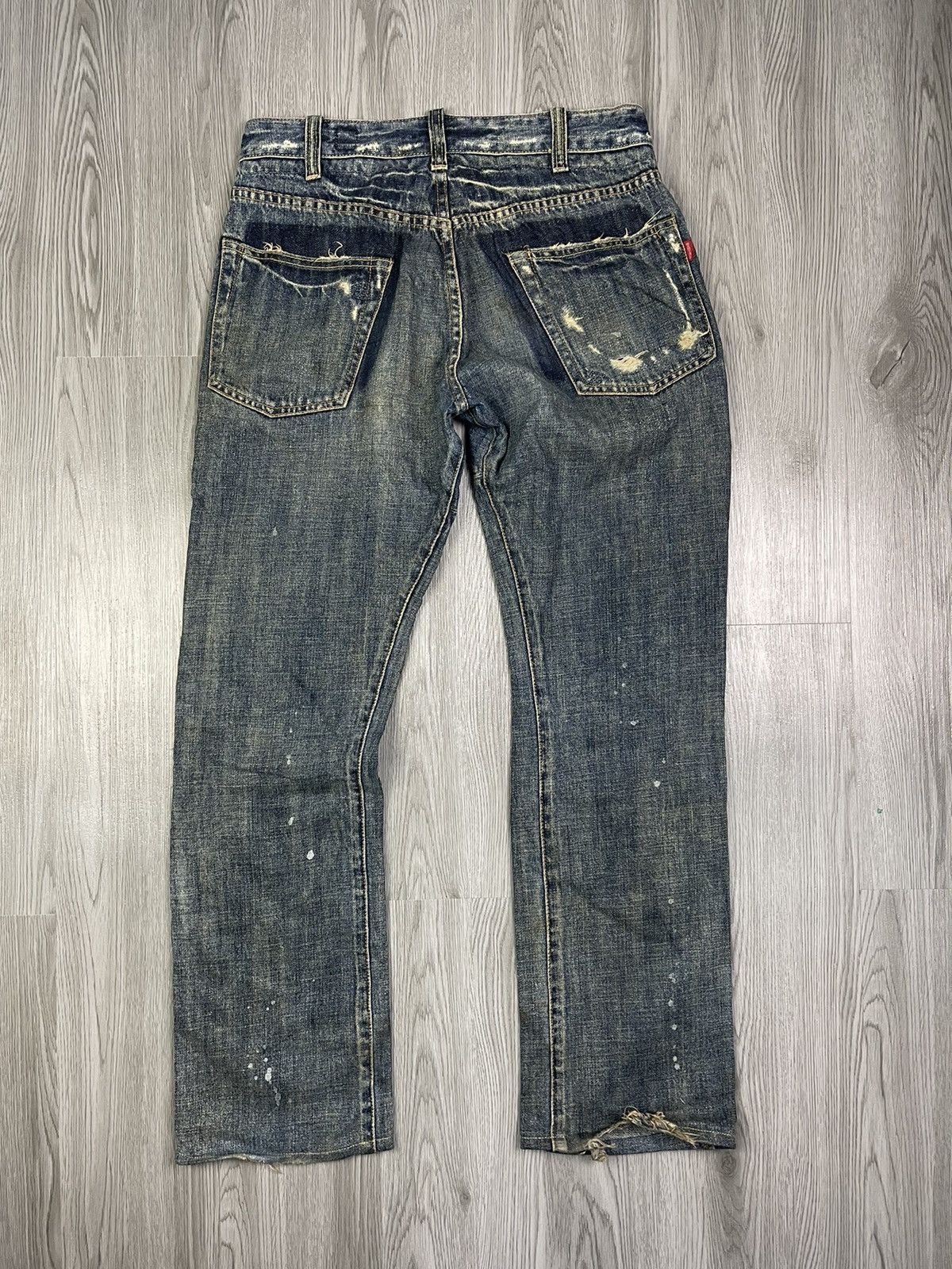 Japanese Brand BARTUCK Japan Workwear distressed denim Size US 32 / EU 48 - 3 Thumbnail