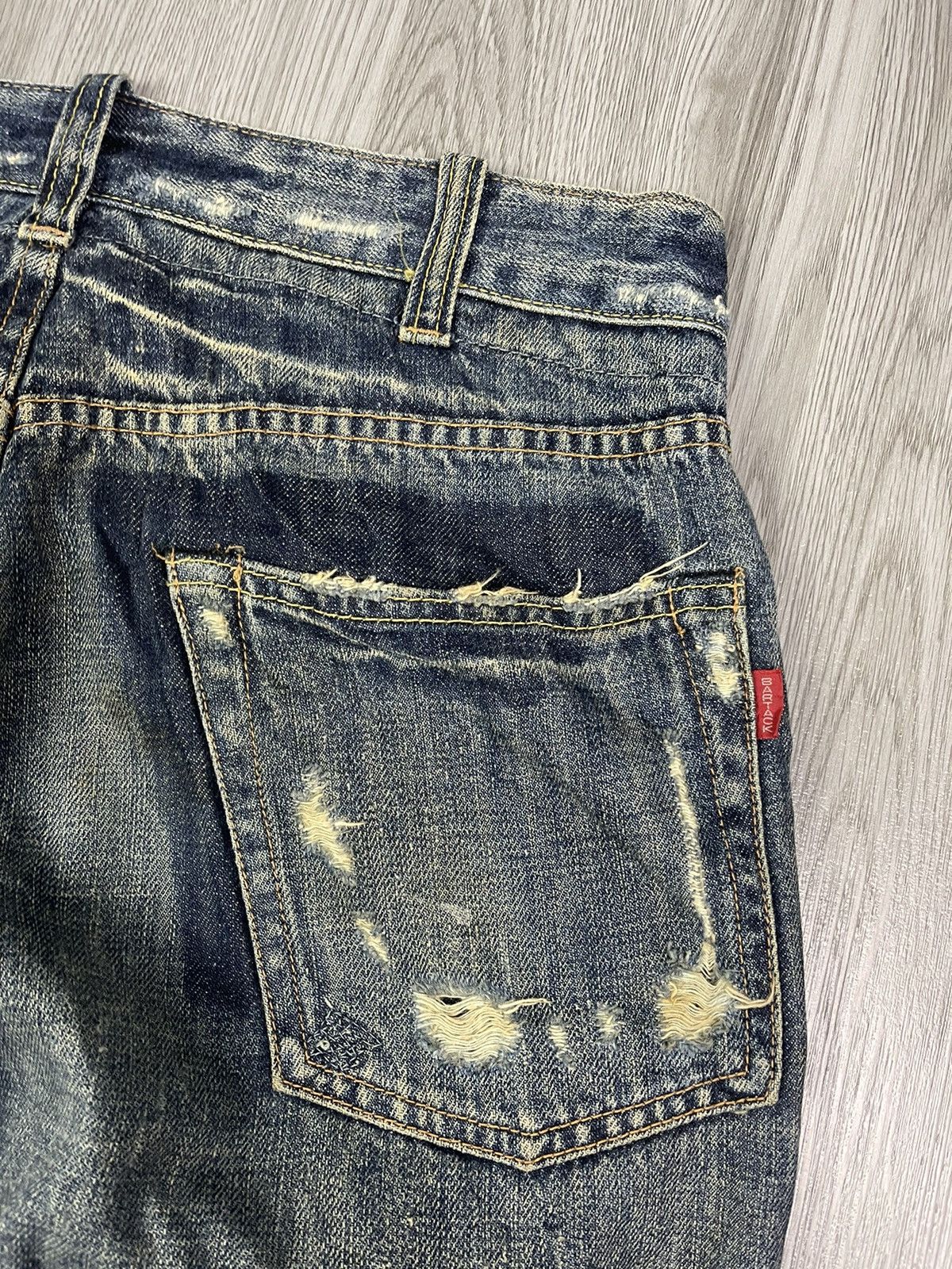 Japanese Brand BARTUCK Japan Workwear distressed denim Size US 32 / EU 48 - 4 Thumbnail
