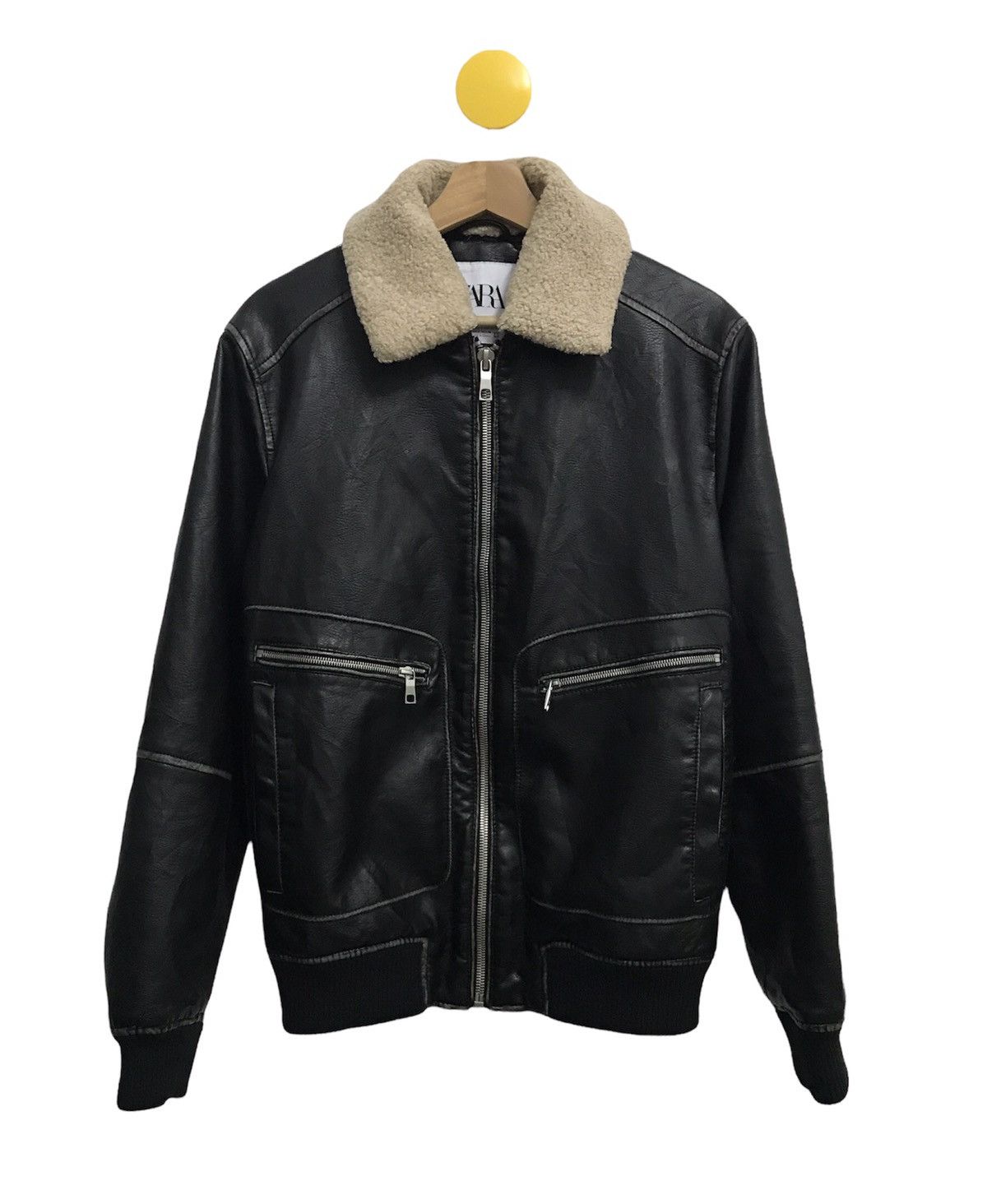 Vintage Style Zara Sherpa Leather flight