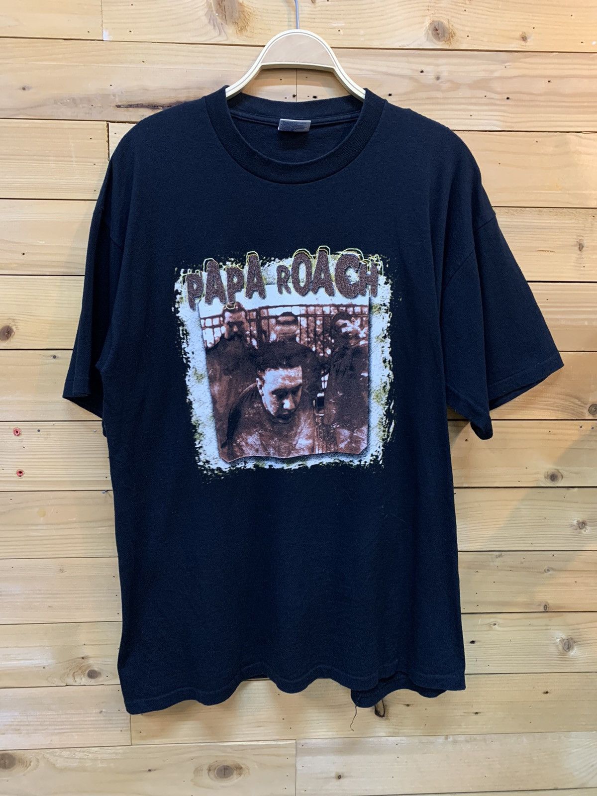T-shirt Groupe Rock Papa Roach T-shirt Papa Roach Taille M - Noir 