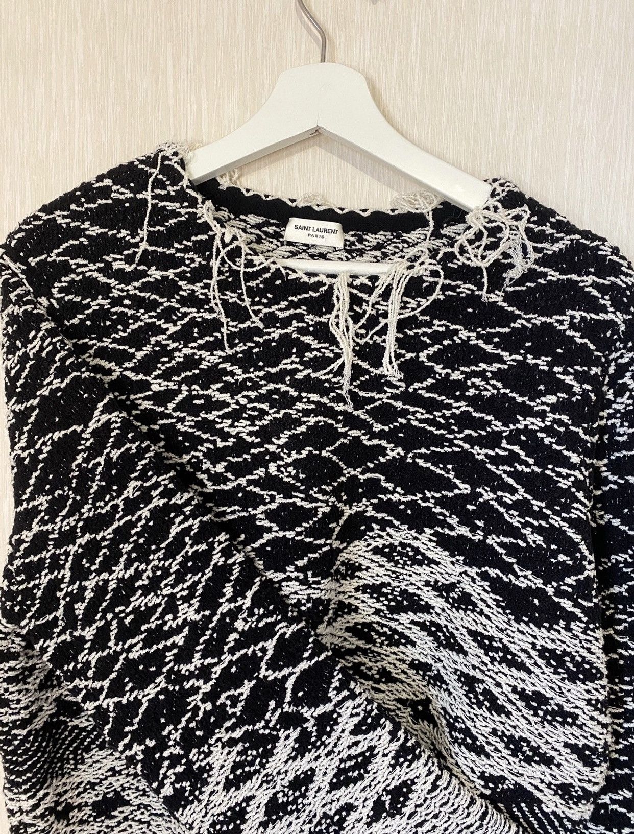 Saint Laurent Paris RARE GRAIL saint Laurent distressed sweater Size US M / EU 48-50 / 2 - 5 Thumbnail