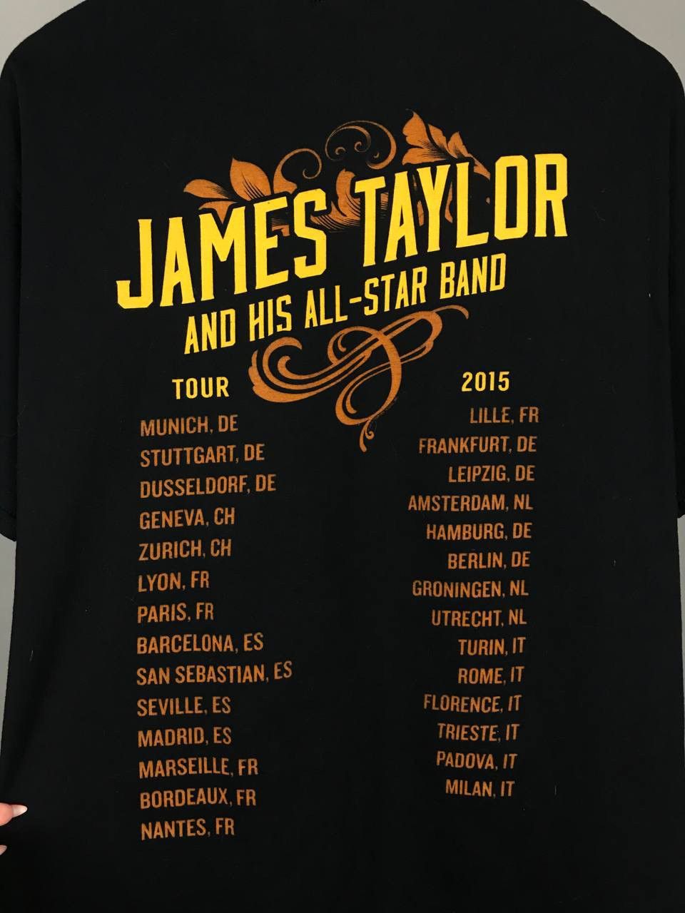 Band Tees × Vintage James Taylor 2015 vintage rock band tour tee Size US XL / EU 56 / 4 - 7 Thumbnail