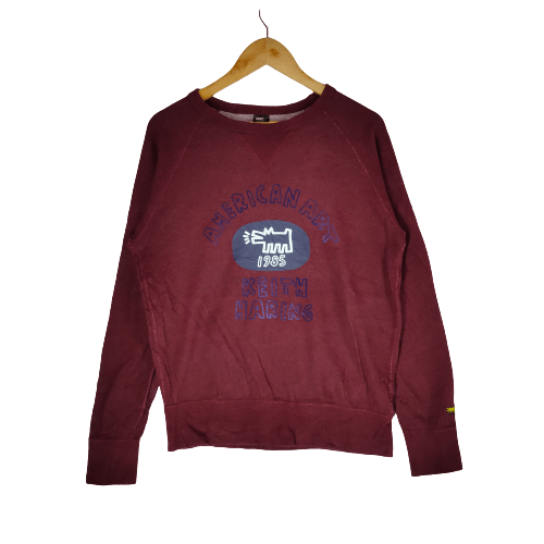Keith Haring KEITH HARING American Art Printed Logo Crewneck Sweatshirt Size US M / EU 48-50 / 2 - 1 Thumbnail