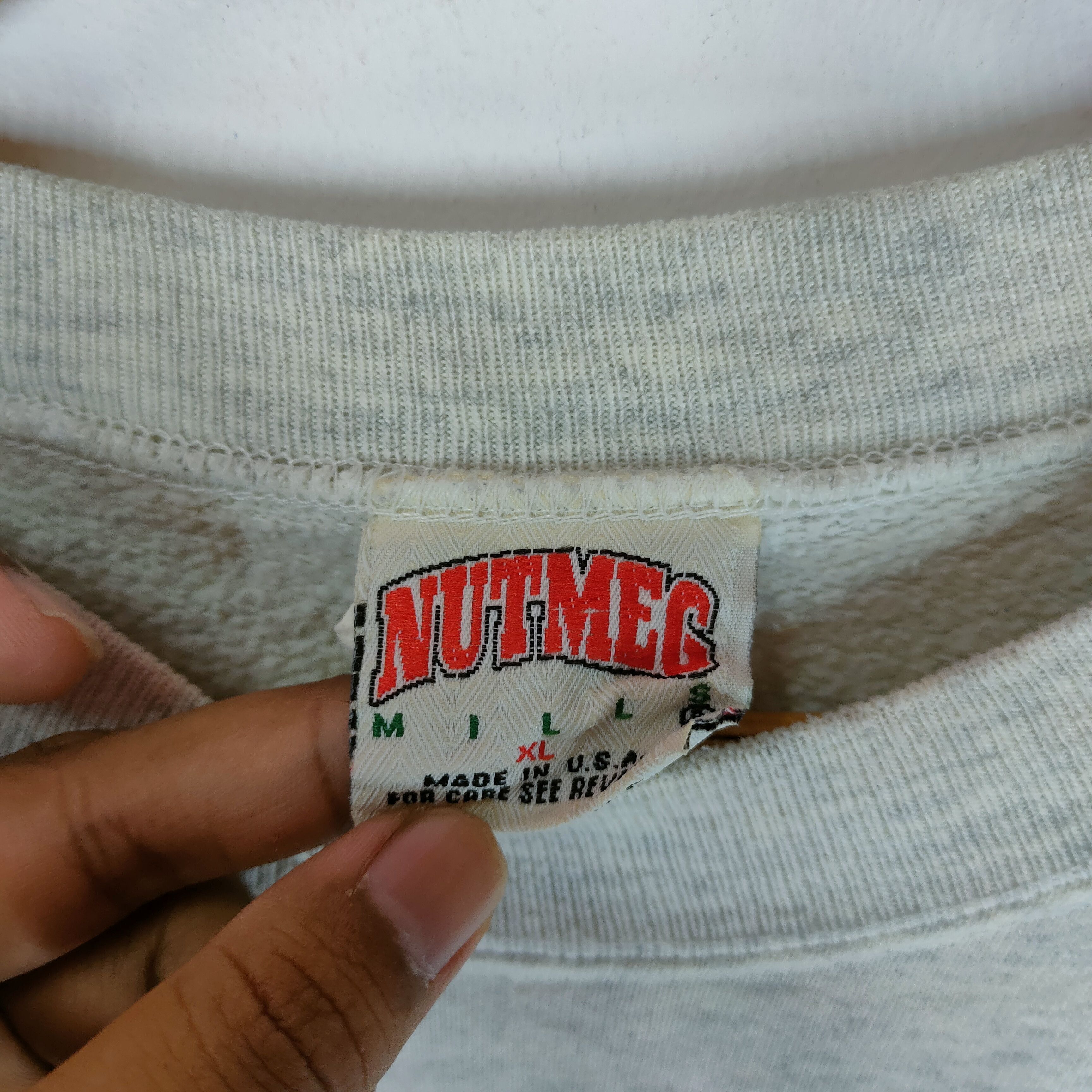 Nutmeg Vintage 90s WEST VIRGINIA MOUNTAINEERS Spellout Sweatshirt Size US XL / EU 56 / 4 - 6 Thumbnail