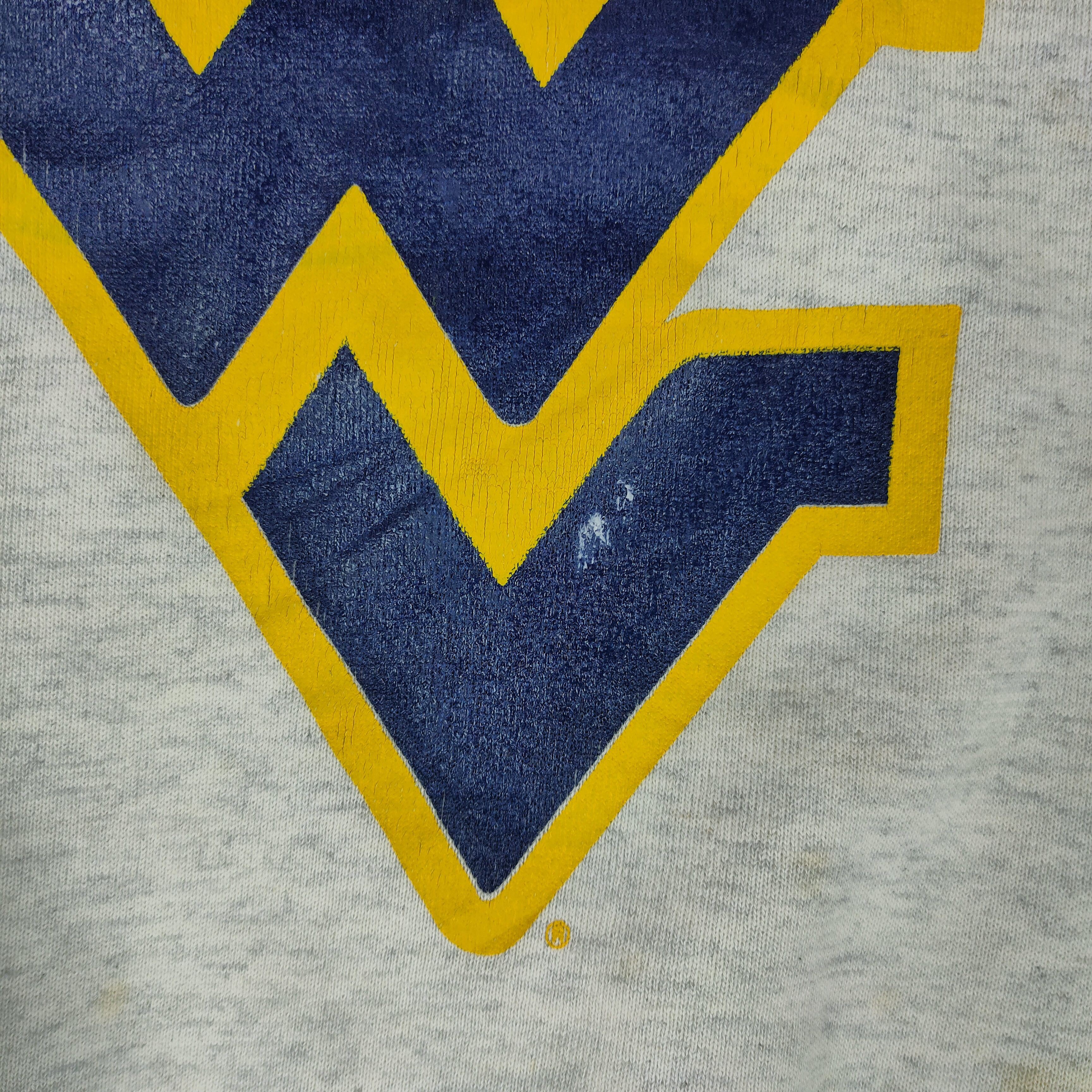 Nutmeg Vintage 90s WEST VIRGINIA MOUNTAINEERS Spellout Sweatshirt Size US XL / EU 56 / 4 - 3 Thumbnail
