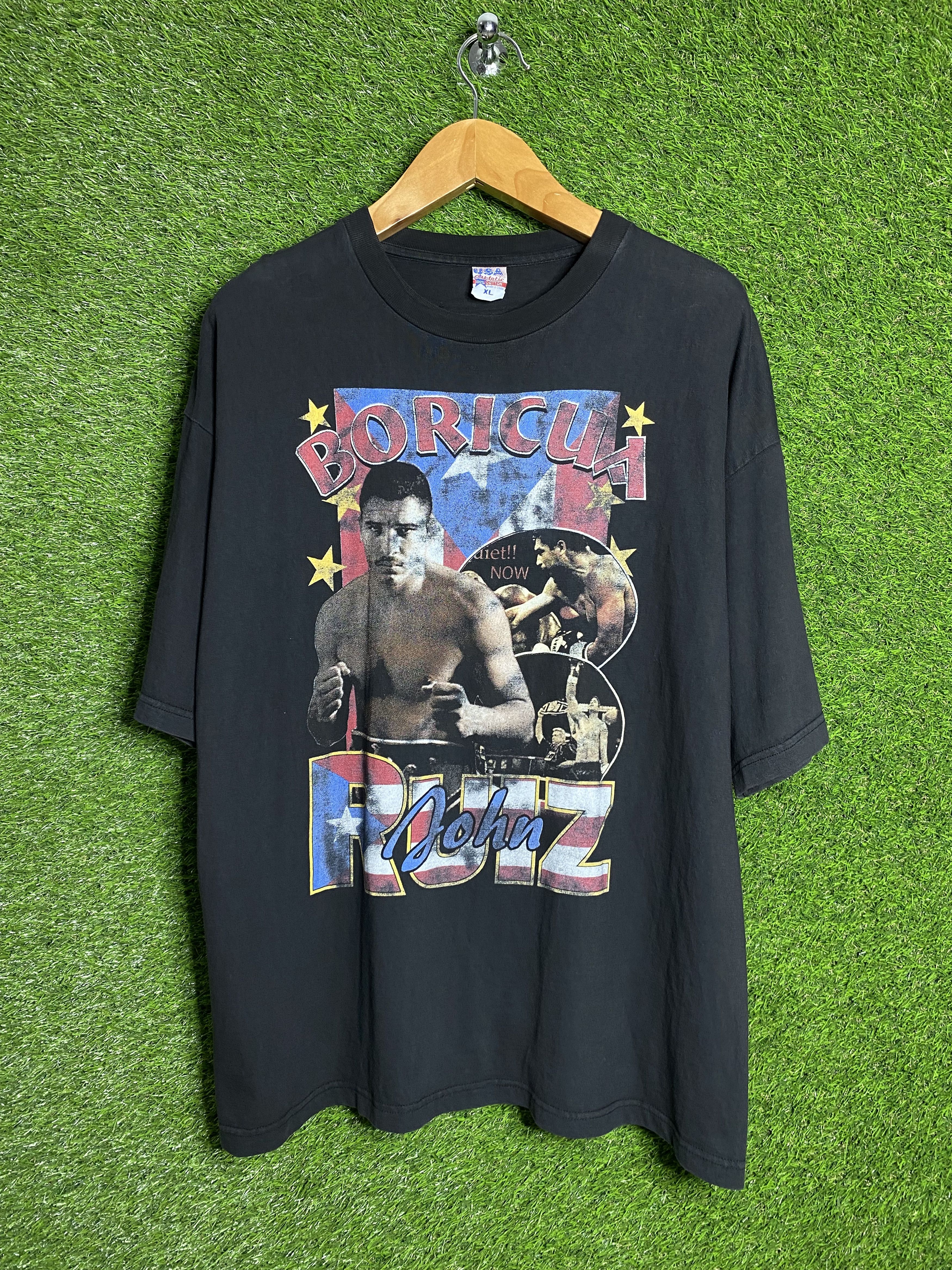 Rap Tees Vintage 90s john ruiz world champion bootleg rap tee shirt Size US XL / EU 56 / 4 - 2 Thumbnail